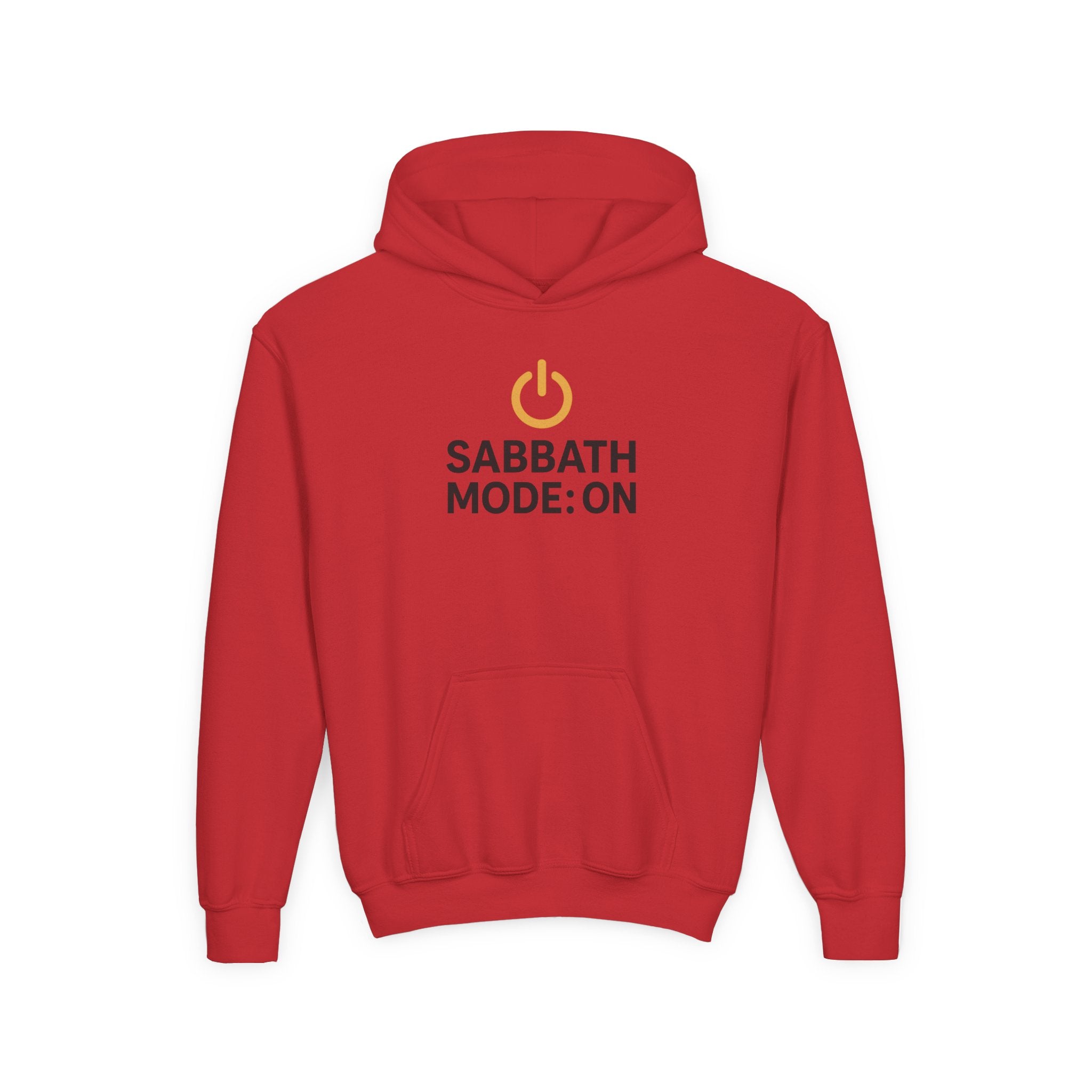 Sabbath Mode Youth Hoodie, Comfortable Hooded Sweatshirt for Kids, Perfect for Religious Observances, Christian Gift, Sunday Wear