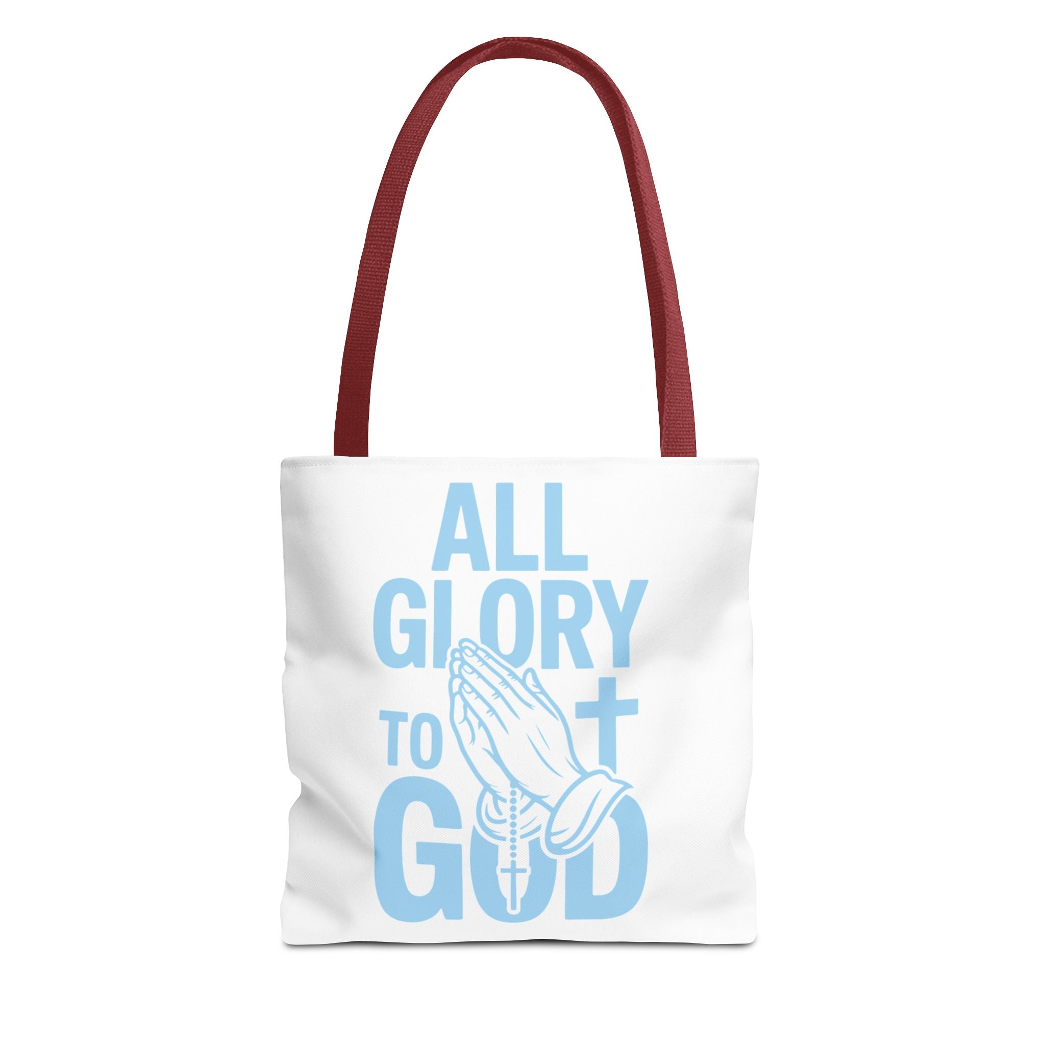 Faith-Inspired Tote Bag, All Glory to God, Christian Gift, Reusable Shopping Bag, Inspirational Tote, Church Event Carryall