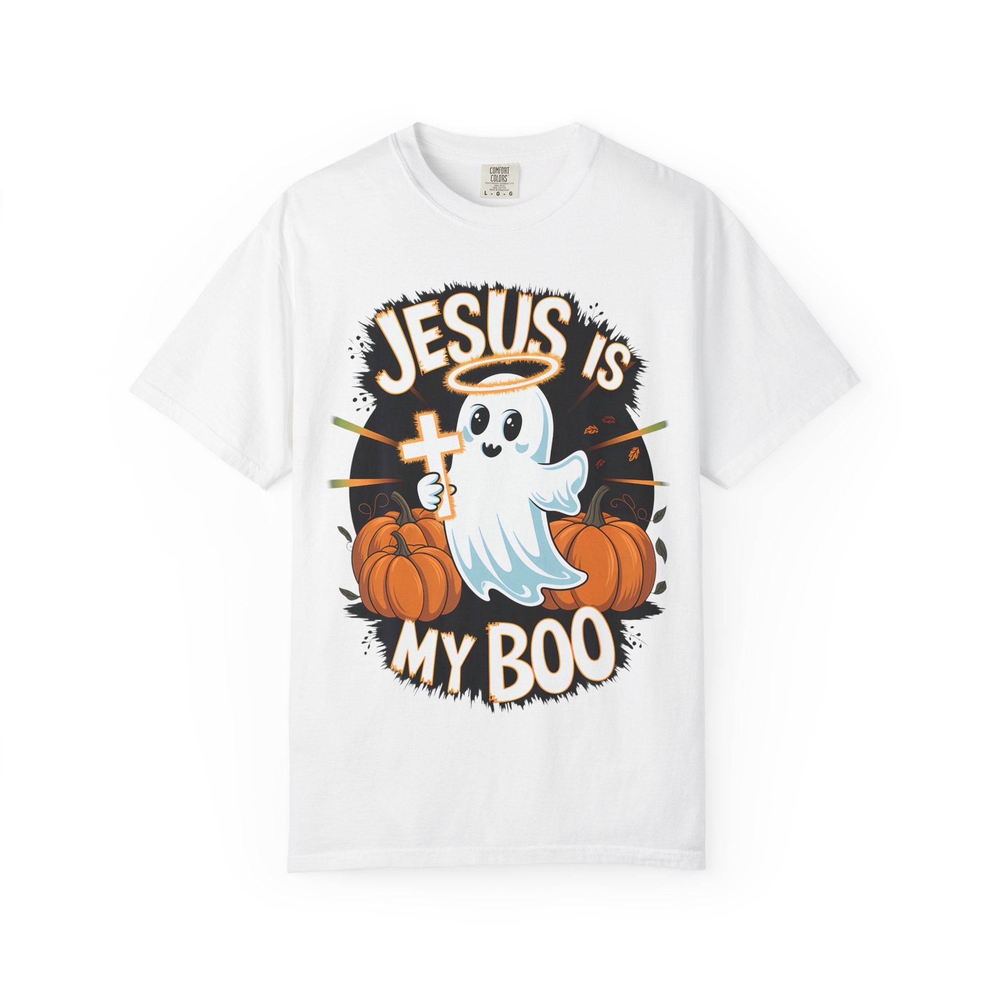 Halloween T-Shirt, Jesus is My Boo Tee, Unisex Ghost Shirt, Fall Apparel, Christian Halloween Gift