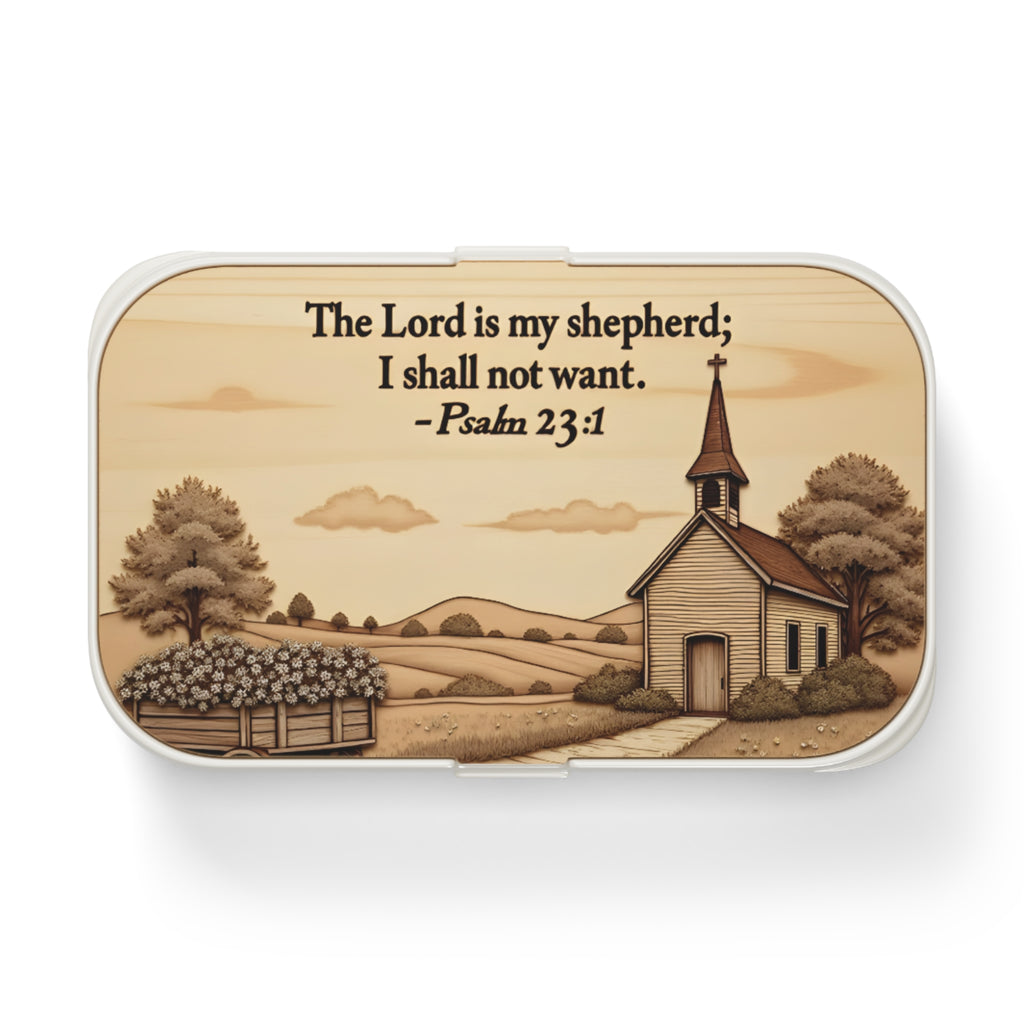 Inspirational Bento Lunch Box – Bible Verse Container, Lunch Organizer, Faith-Based Gifts, Back to School Supplies, Motivational Meal Prep
