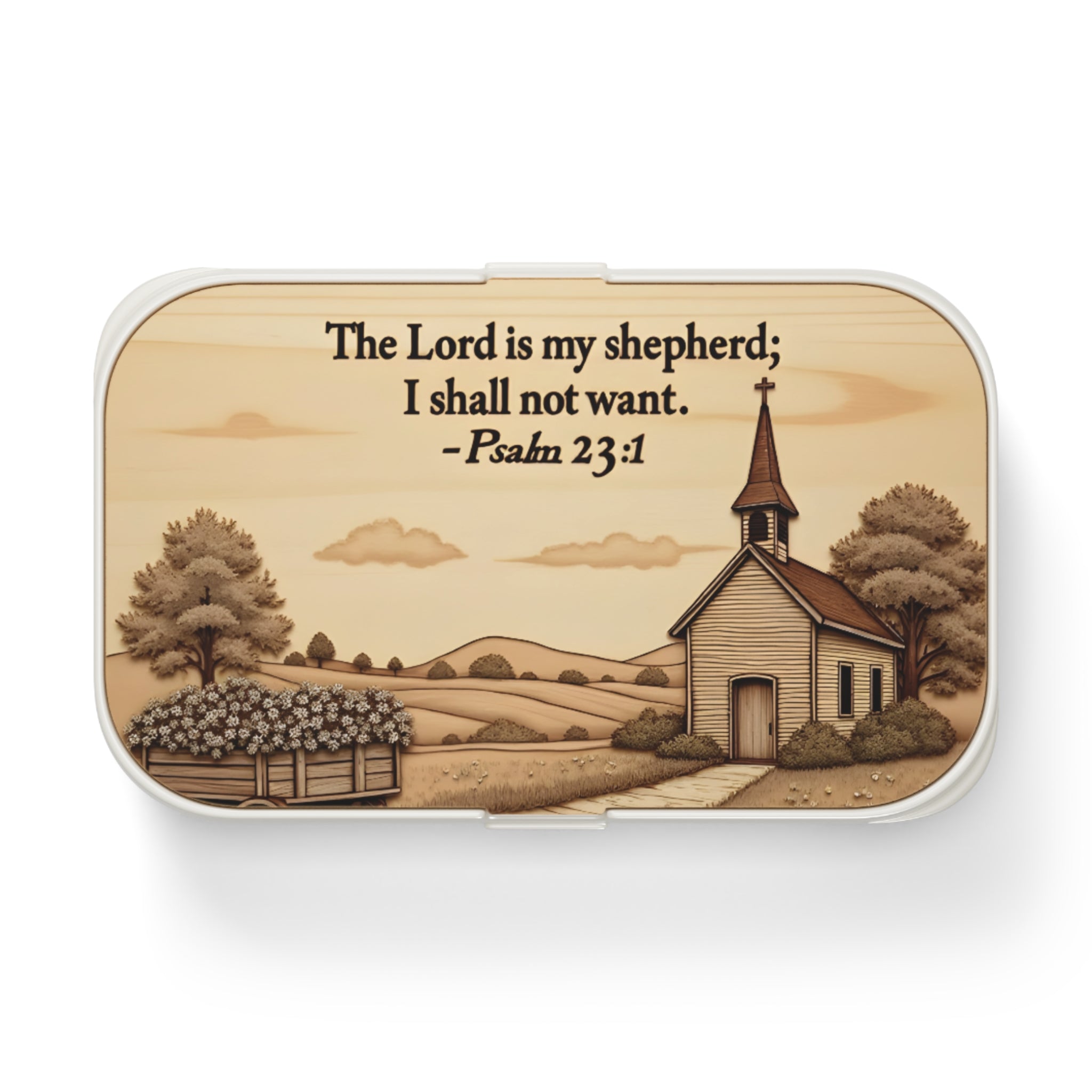 Inspirational Bento Lunch Box – Bible Verse Container, Lunch Organizer, Faith-Based Gifts, Back to School Supplies, Motivational Meal Prep