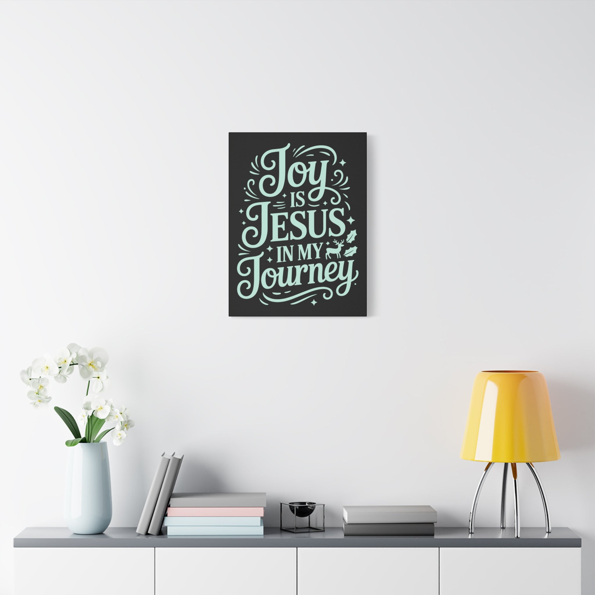 Joy in My Journey Canvas Wall Art, Religious Decor, Christmas Gift, Inspirational Wall Art, Joyful Home Decoration, Faith-Based Art