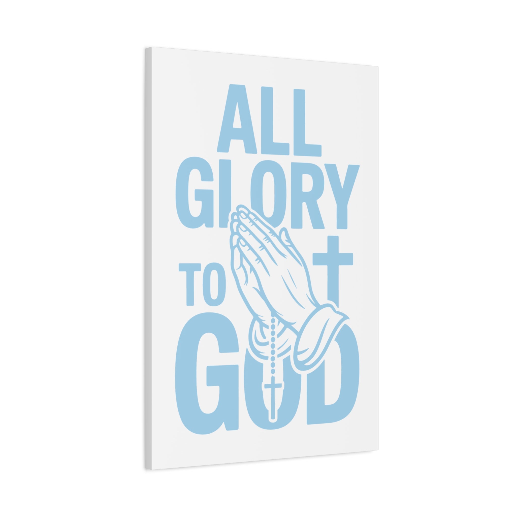 Religious Wall Art Canvas Print, Christian Home Decor, Inspirational Gift, Praying Hands Artwork, Faith Decor for Church
