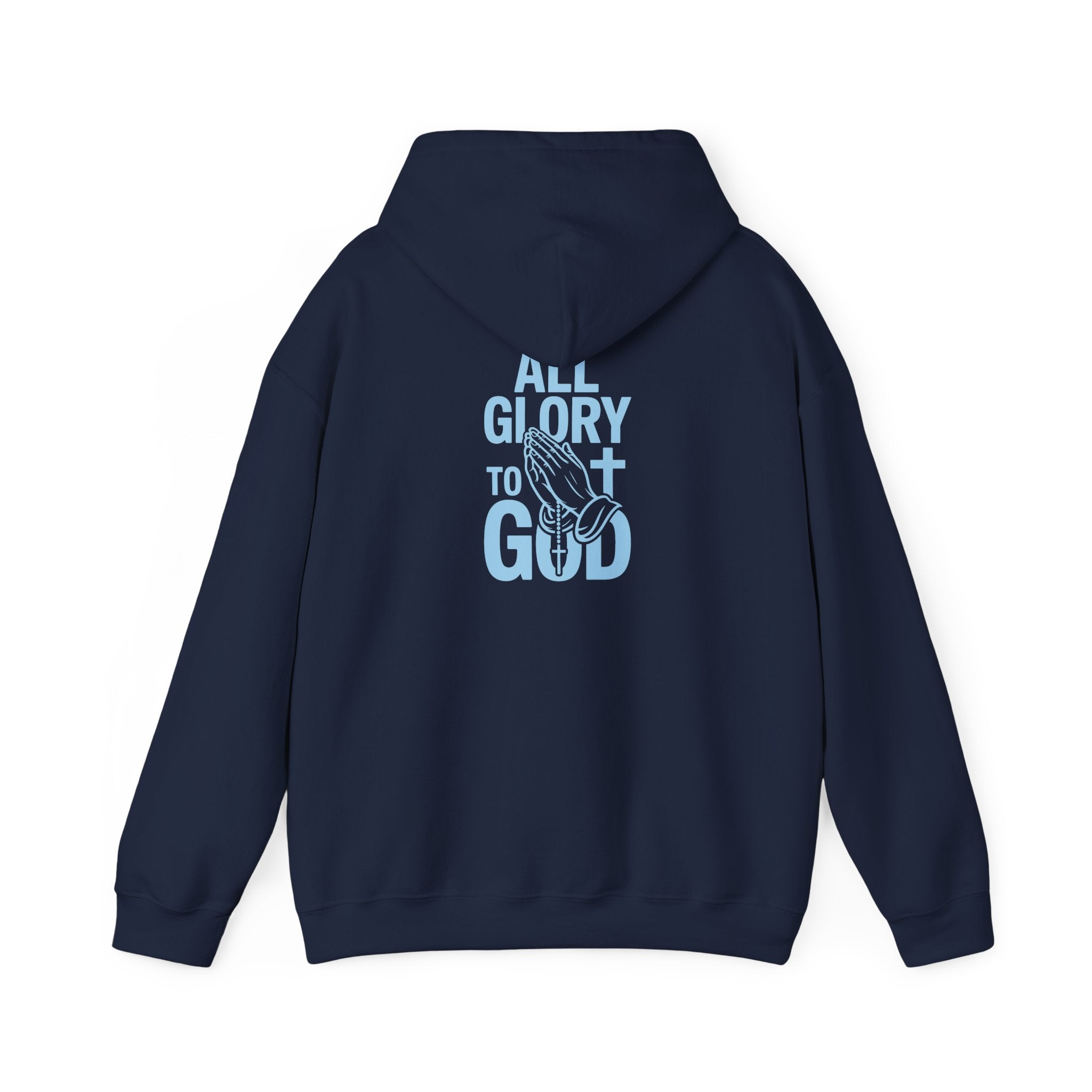 Unisex Inspirational Hooded Sweatshirt - All Glory to God, Faith, Religion, Christian Gifts, Casual Wear, Cozy Hoodie