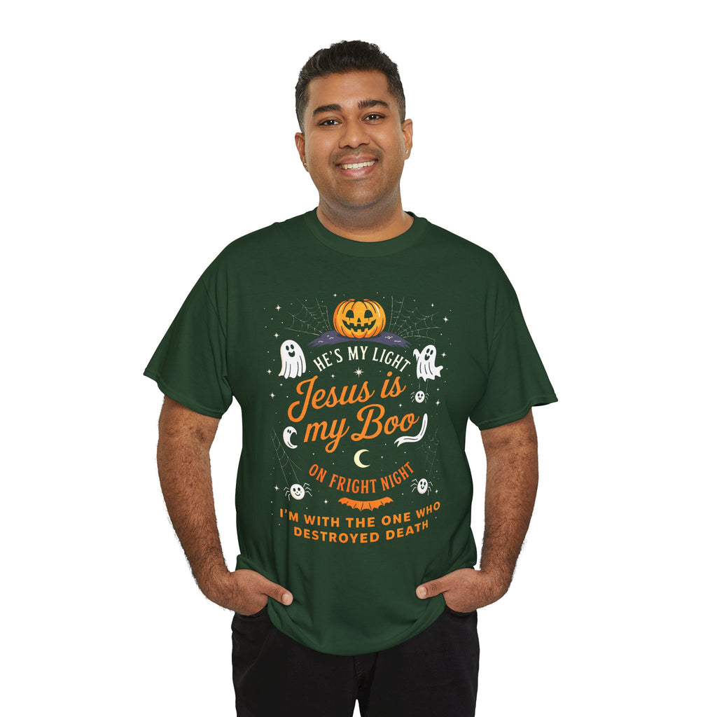 Halloween Faith Tee - Jesus is My Boo, Unisex T-Shirt for Halloween, Christian Halloween Shirt, Gift for Christian Friends, Spooky [...]