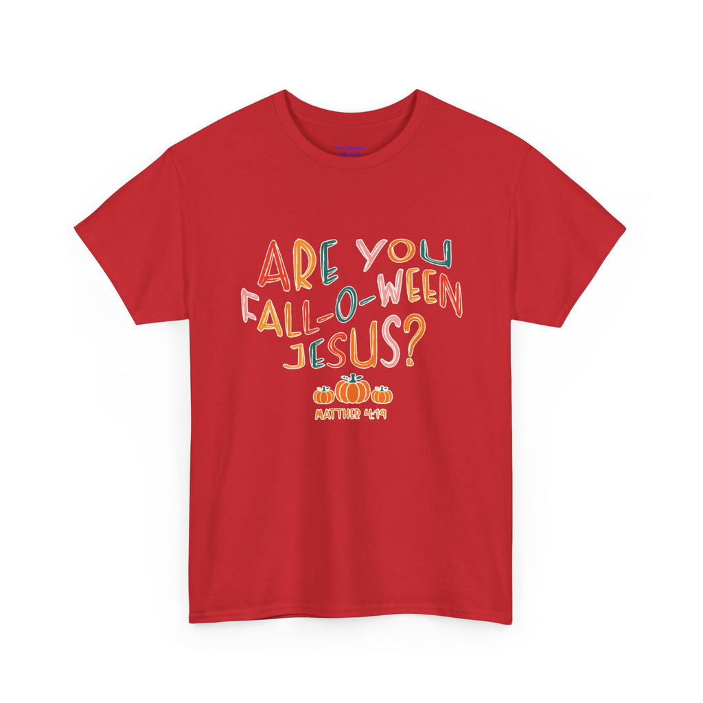 Unisex Fall-O-Ween Jesus Tee, Halloween T-Shirt, Christian Apparel, Autumn Fashion, Fun Holiday Shirt, Pumpkin Theme