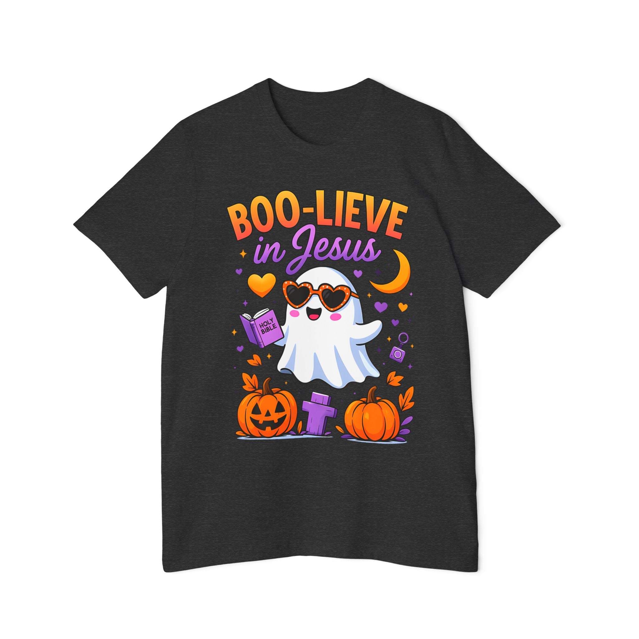 Halloween Christian Ghost T-Shirt, Boo-lieve in Jesus Shirt, Cute Halloween Apparel, Faith-Based Tee, Fall Celebration Top, Spooky [...]