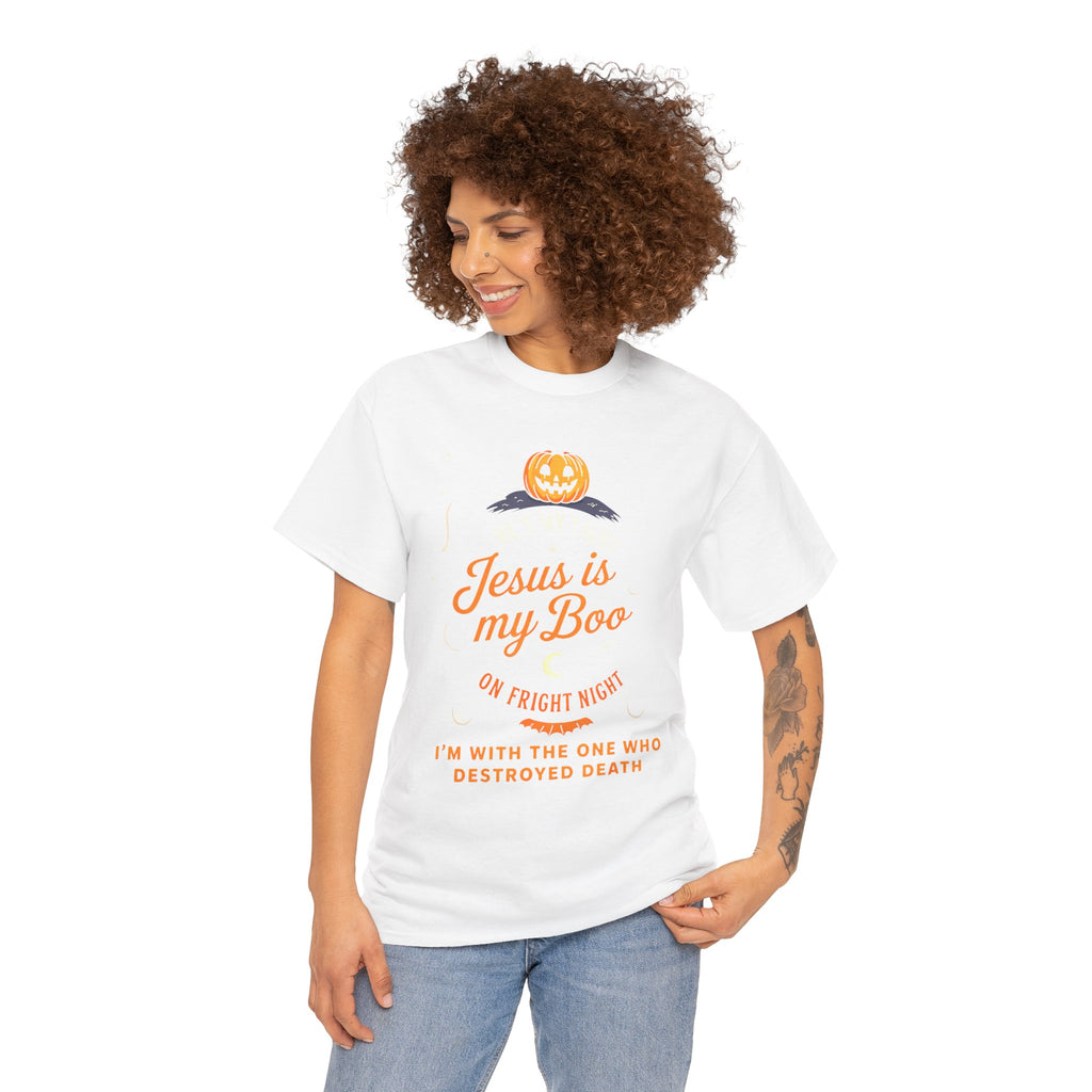 Halloween Faith Tee - Jesus is My Boo, Unisex T-Shirt for Halloween, Christian Halloween Shirt, Gift for Christian Friends, Spooky [...]