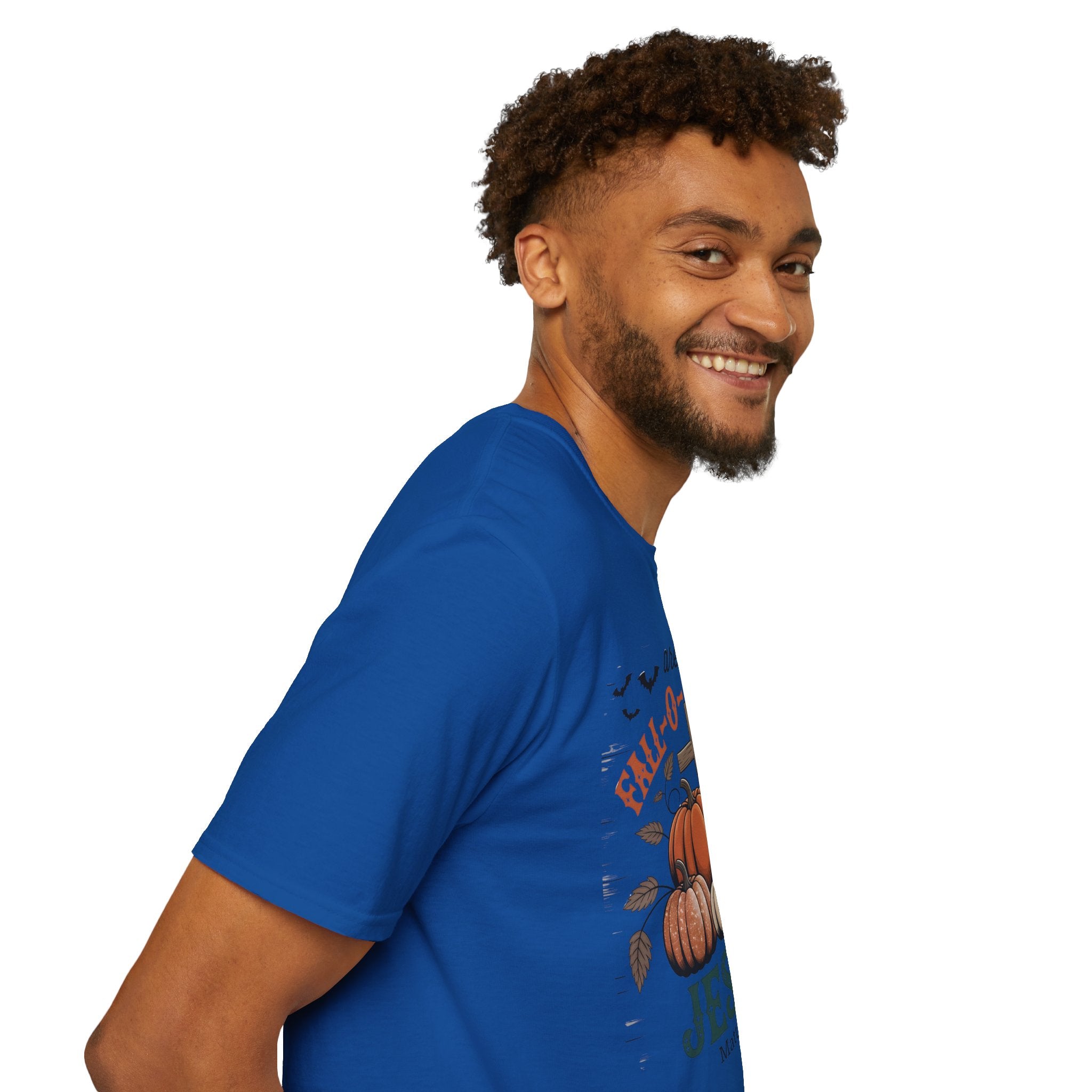 Fall-Themed T-Shirt: Are You Fall-O-Ween Jesus? Halloween Tee, Unisex Shirt, Autumn Apparel, Faith-Based Gift, Seasonal Wear