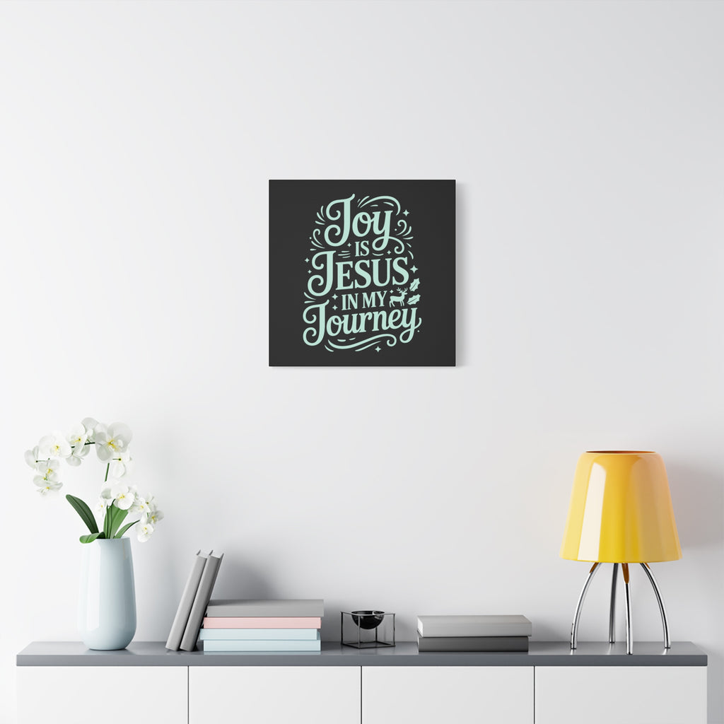 Joy in My Journey Canvas Wall Art, Religious Decor, Christmas Gift, Inspirational Wall Art, Joyful Home Decoration, Faith-Based Art