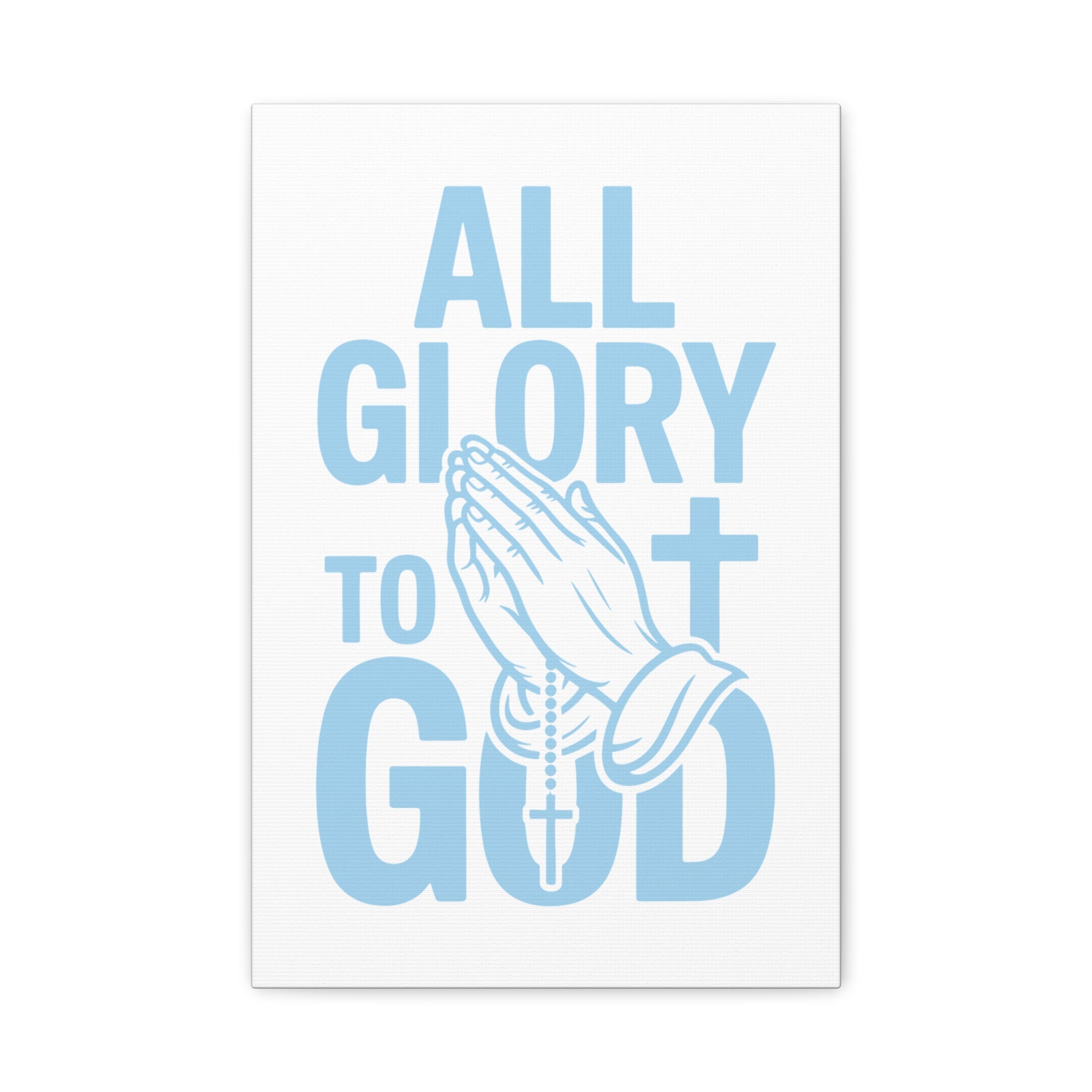 Religious Wall Art Canvas Print, Christian Home Decor, Inspirational Gift, Praying Hands Artwork, Faith Decor for Church