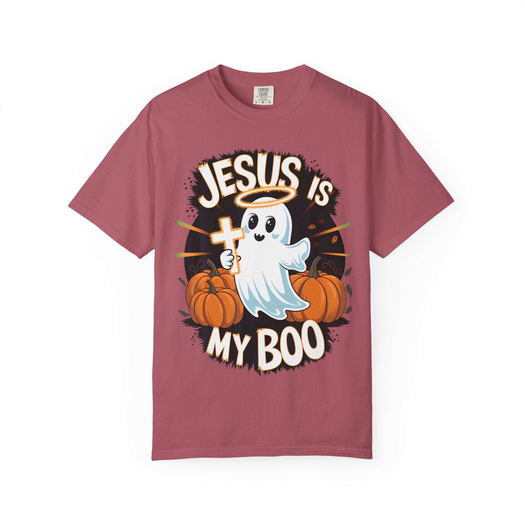 Halloween T-Shirt, Jesus is My Boo Tee, Unisex Ghost Shirt, Fall Apparel, Christian Halloween Gift