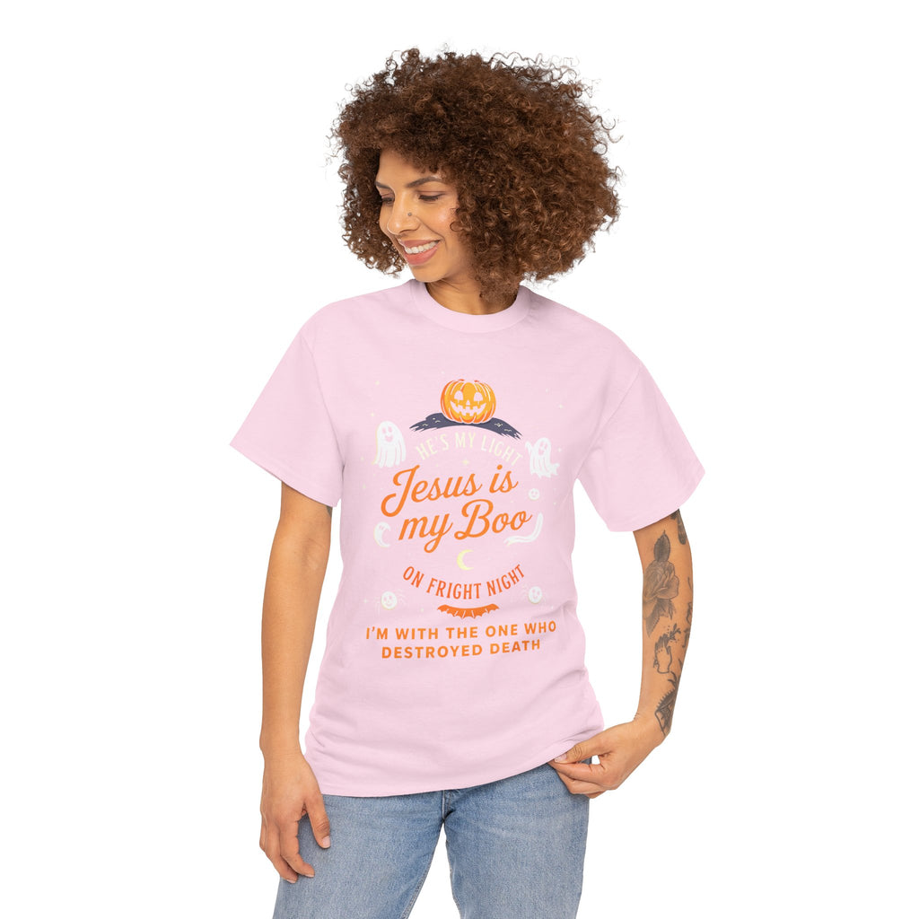 Halloween Faith Tee - Jesus is My Boo, Unisex T-Shirt for Halloween, Christian Halloween Shirt, Gift for Christian Friends, Spooky [...]