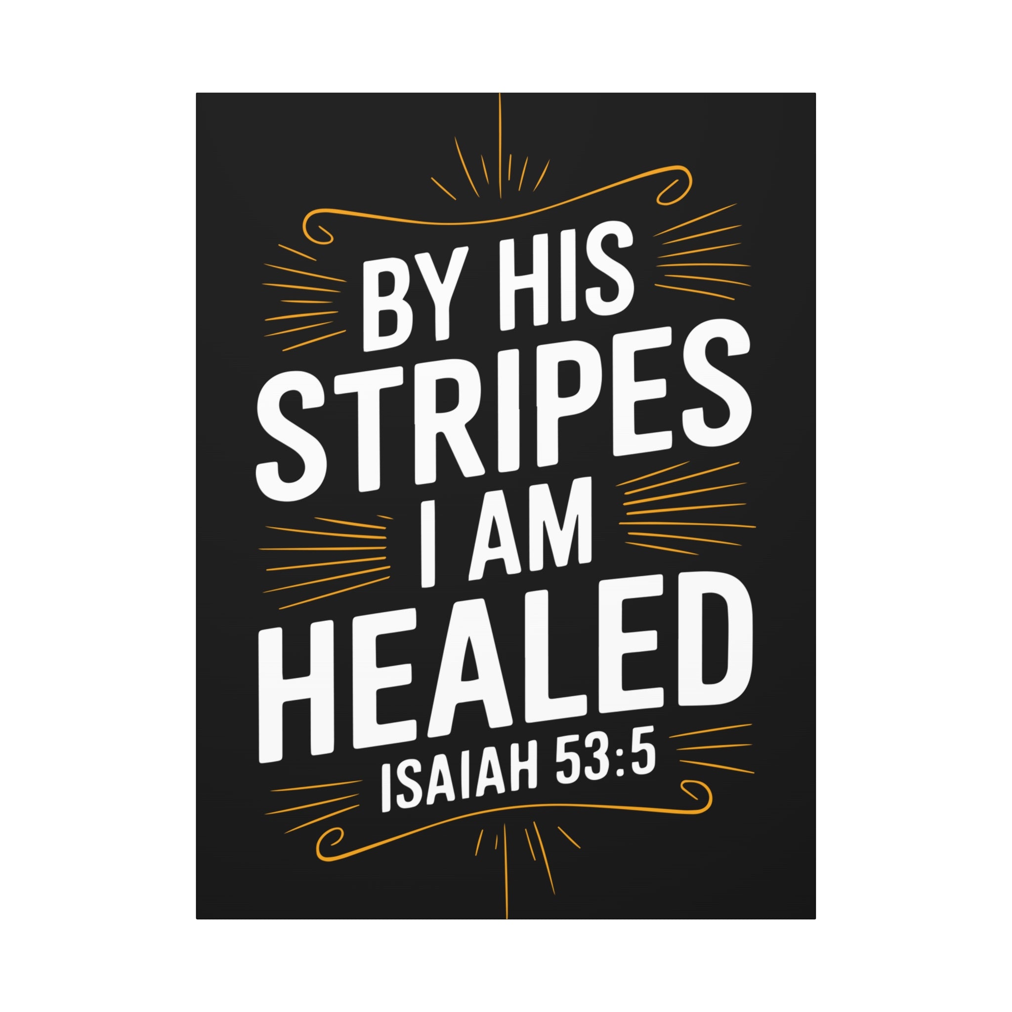 Inspirational Canvas Wall Art - Faith Decor, Christian Gift, Healing Quote, Home Decor, Modern Artwork