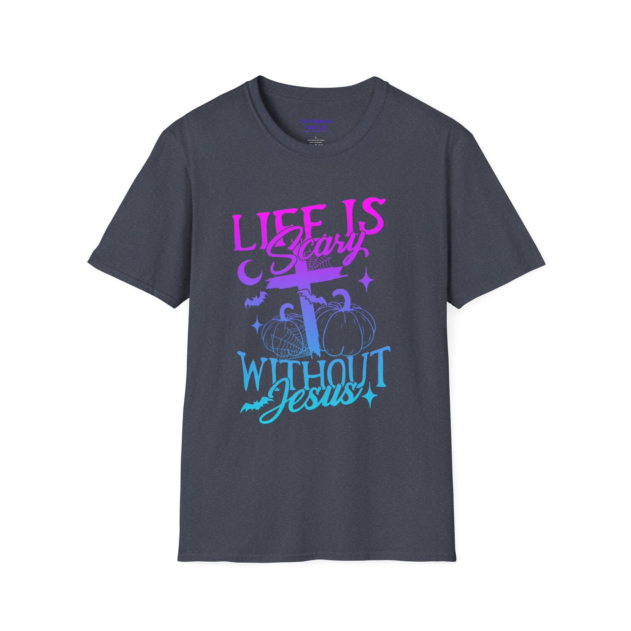 Life is Scary Without Jesus Unisex Softstyle T-Shirt - Faith-Based Graphic Tee, Halloween Outfit, Religious Apparel, Christian Gift, [...]