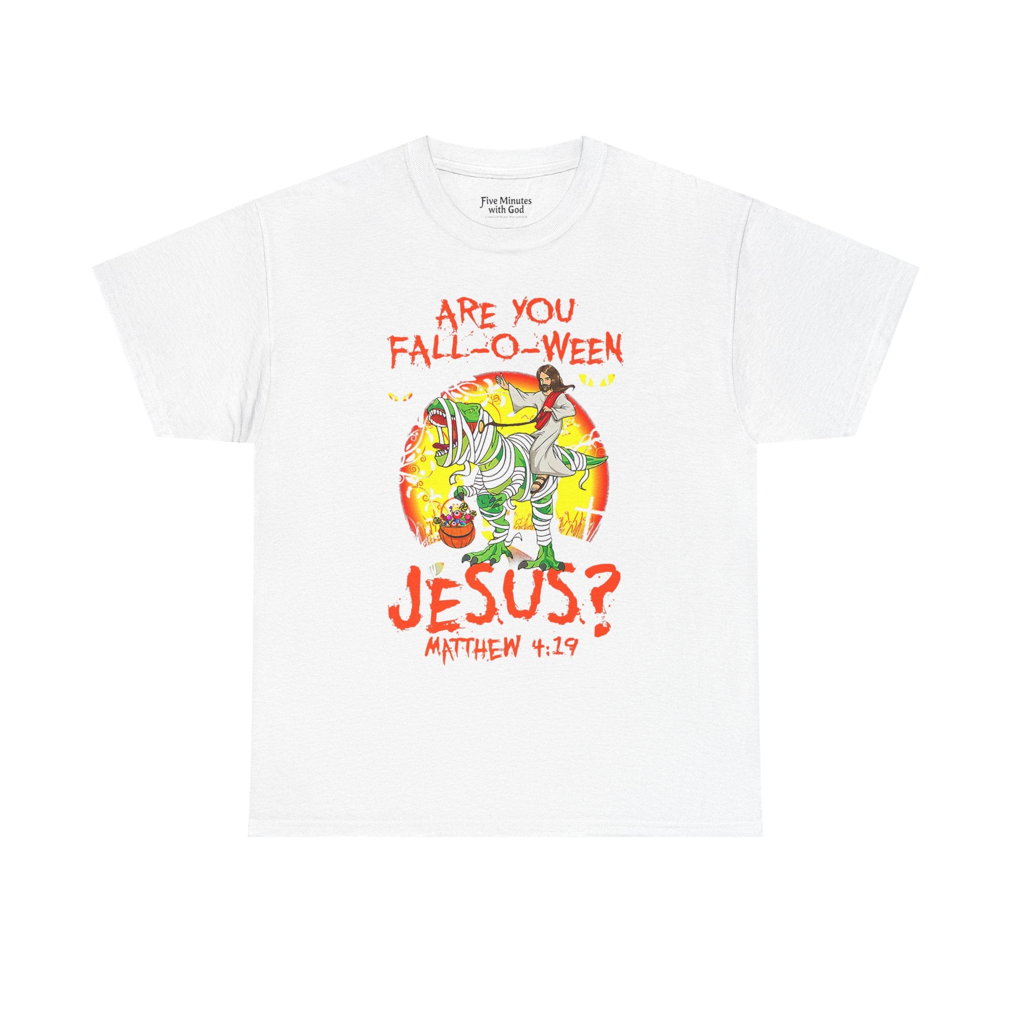 Funny Halloween T-Shirt, Fall Shirt, Christian Tee, Gift for Jesus Lovers, Unique Fall Apparel
