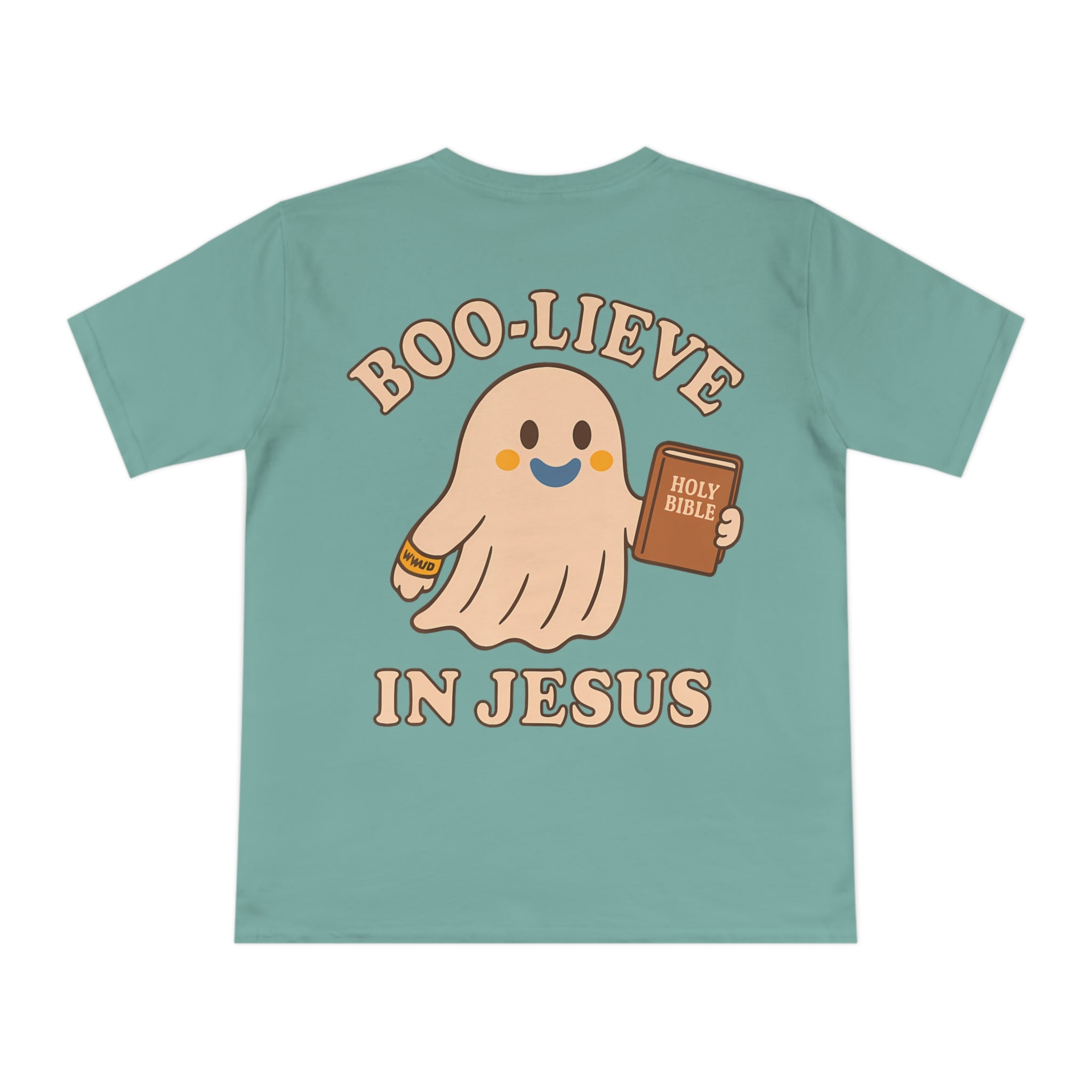 Halloween Christian T-Shirt with Fun Ghost Designs, Jesus is My Boo, Spooky Season Apparel, Faithful Holiday Shirt, Unique Gift for [...]