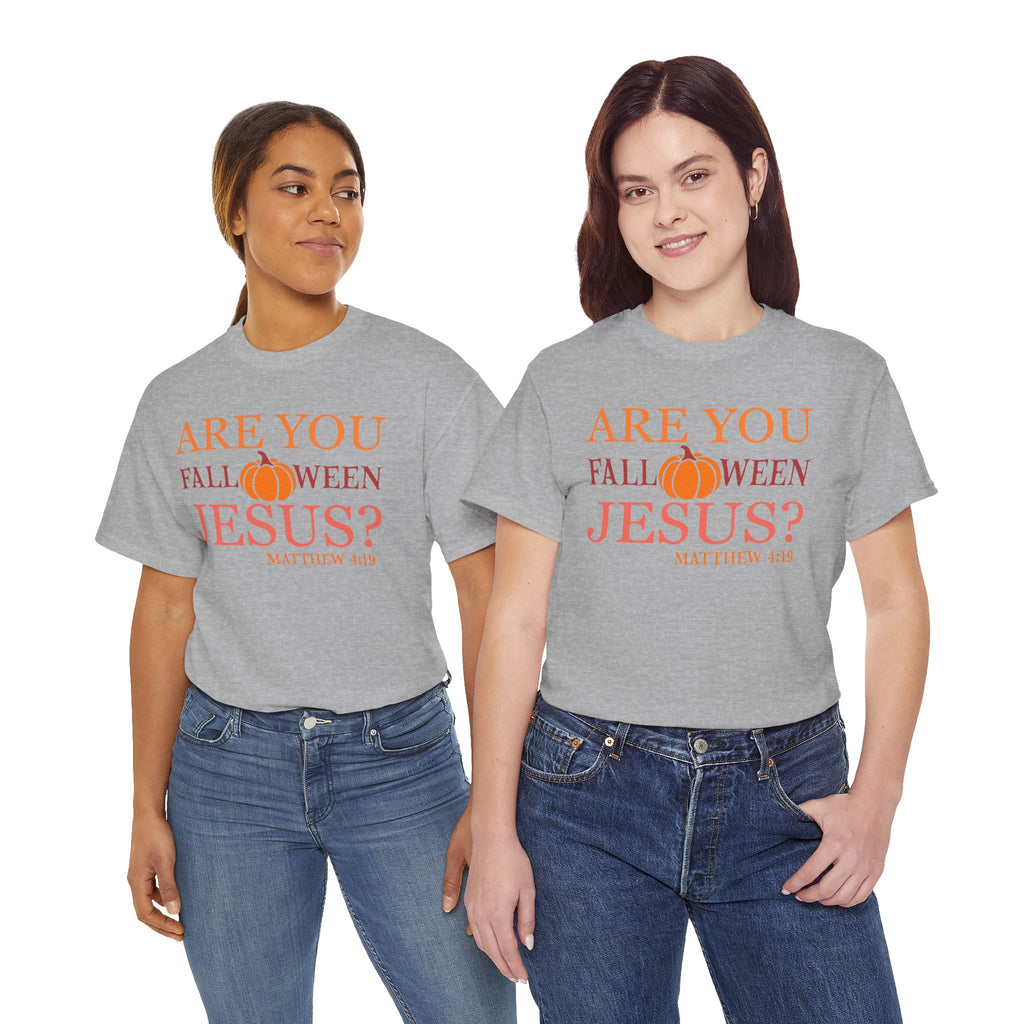 Unisex Heavy Cotton Tee - Are You Halloween Jesus? Festival Shirt, Funny Christian Tee, Fall Apparel, Halloween Party Outfit, Holiday Gift