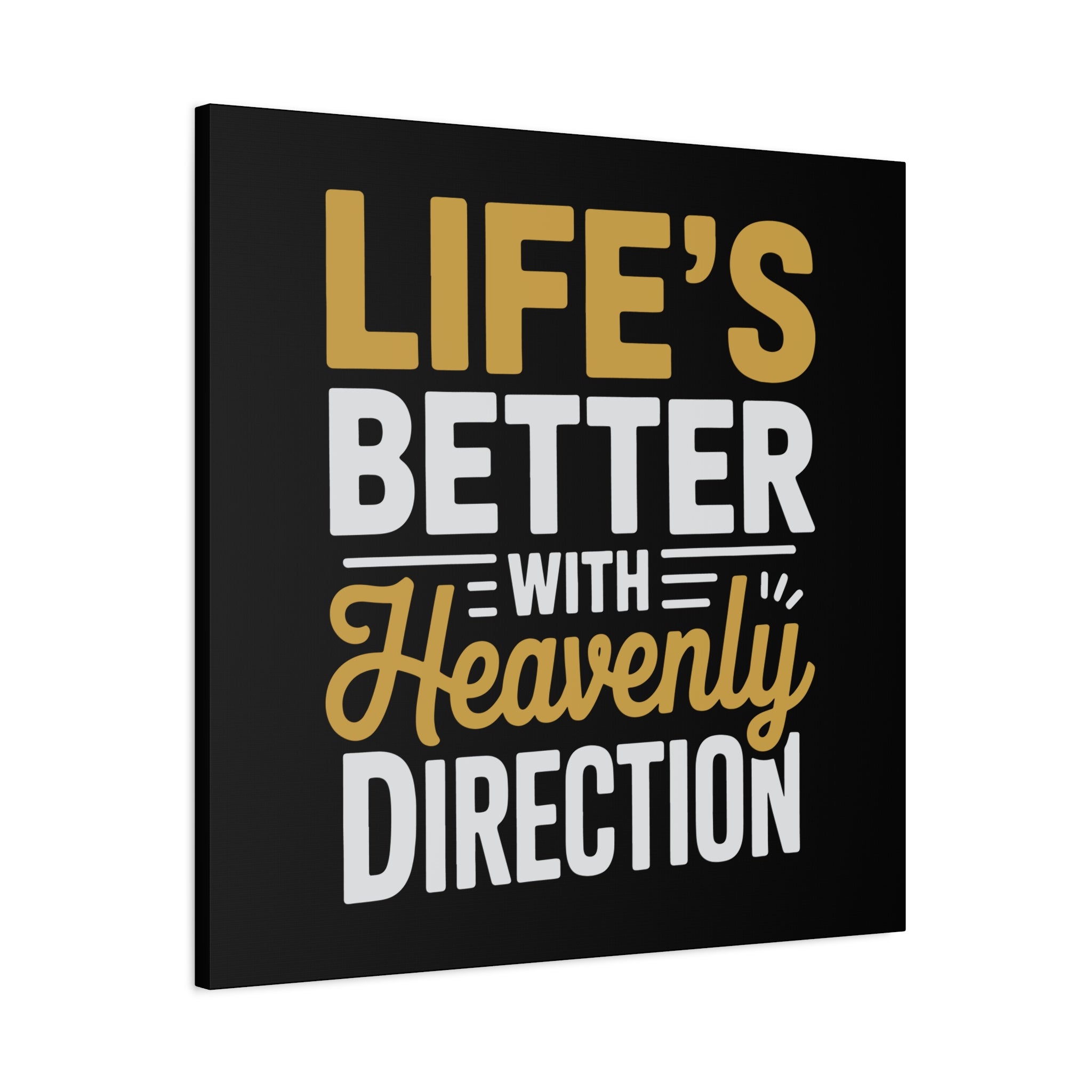 Heavenly Direction Canvas Wall Art, Inspirational Home Decor, Motivational Gift, Modern Wall Hanging, Perfect for Any Room