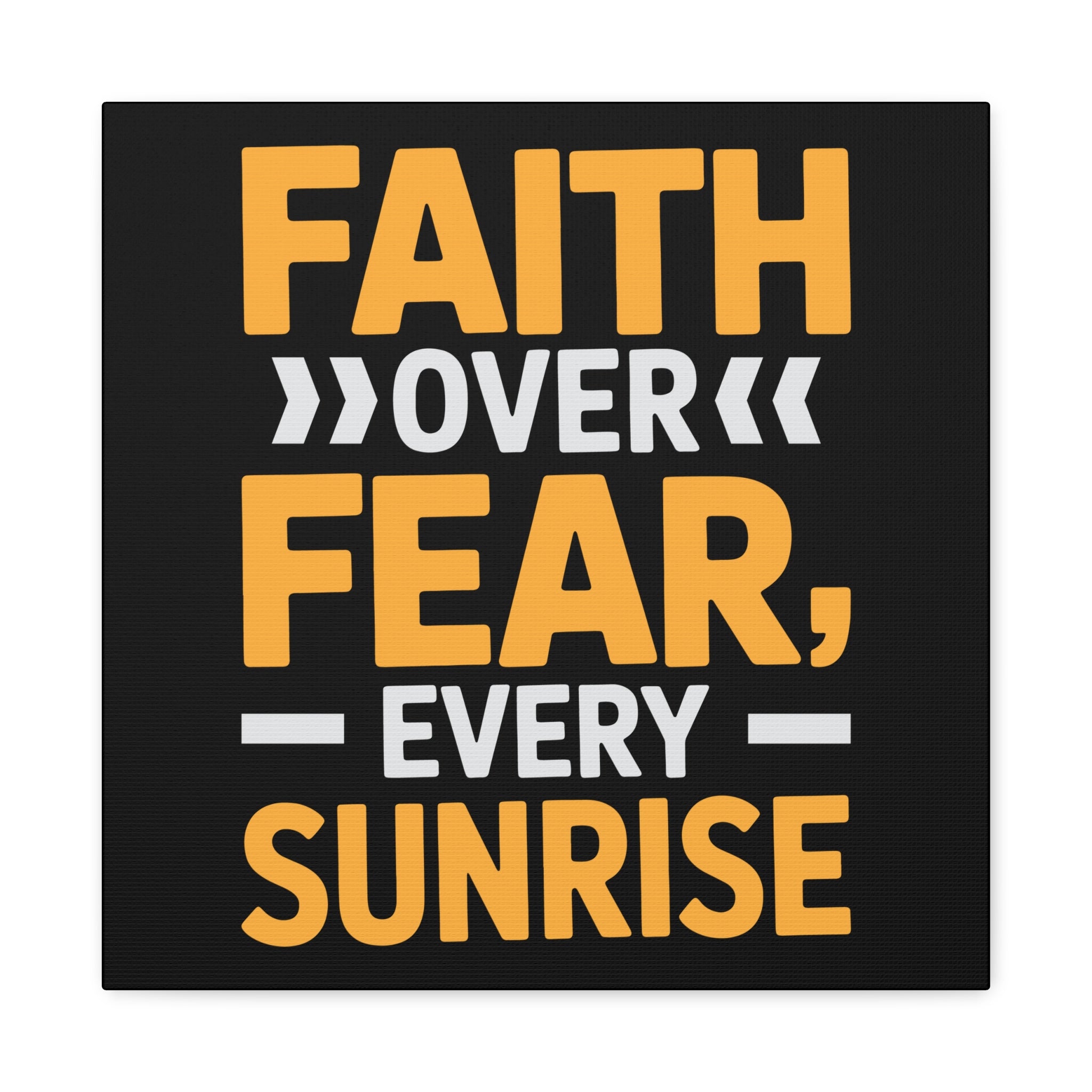 Inspirational Wall Art, Motivation Decor, Faith over Fear Canvas, Uplifting Home Decoration, Perfect Gift for New Beginnings