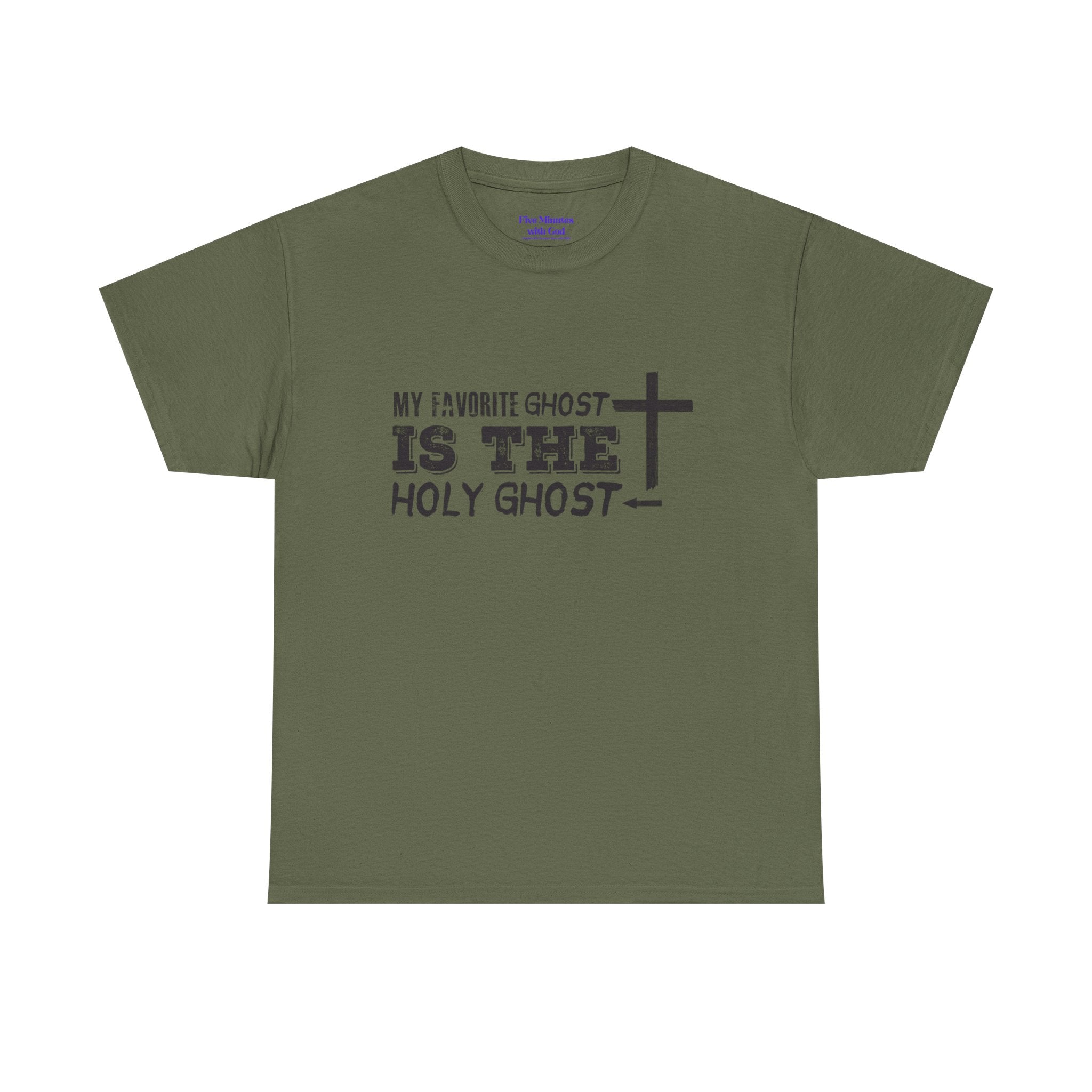 Unisex Cotton Tee - My Favorite Ghost is the Holy Ghost Shirt, Religious T-Shirt, Christian Apparel, Spiritual Gift, Halloween Shirt