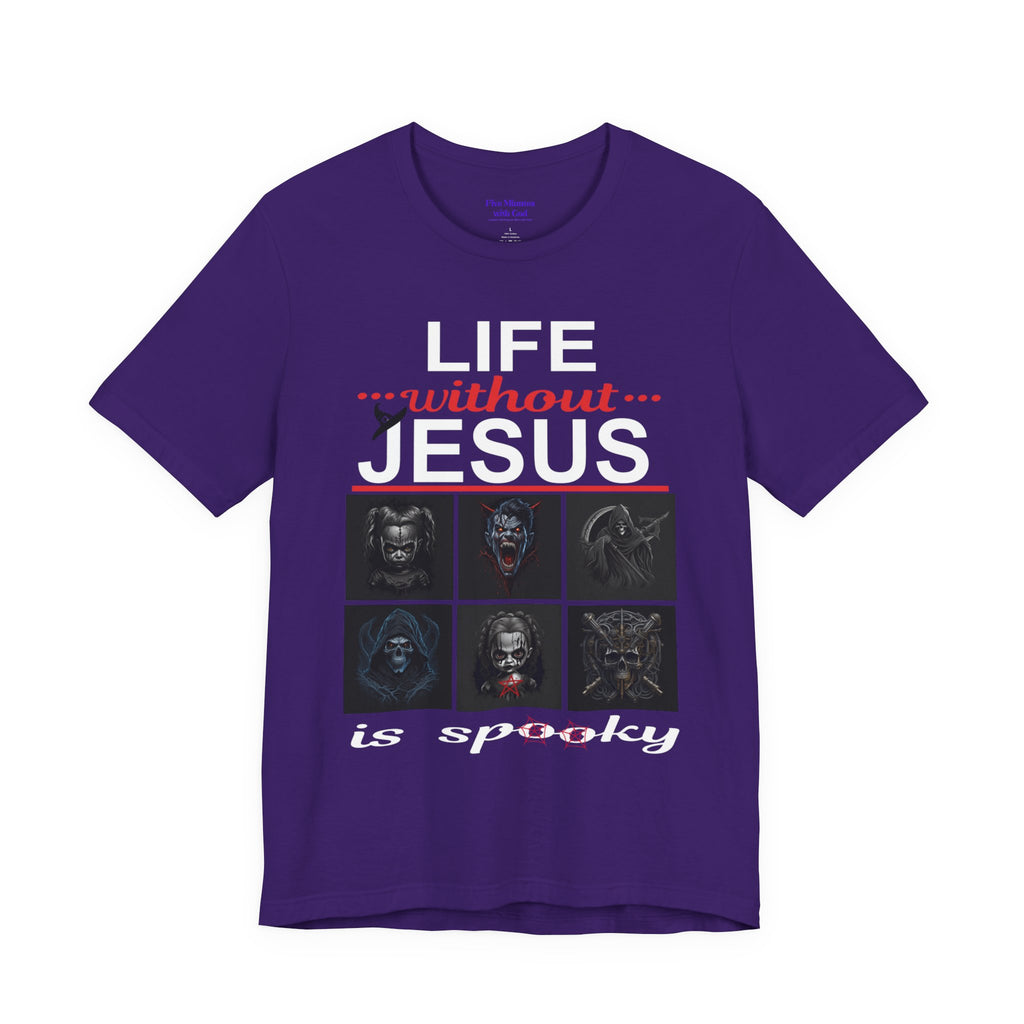 Funny Christian Tee - 'Life Without Jesus is Spooky' Unisex Jersey Short Sleeve T-Shirt, Faith Apparel, Religious Gift, Halloween Tee, [...]