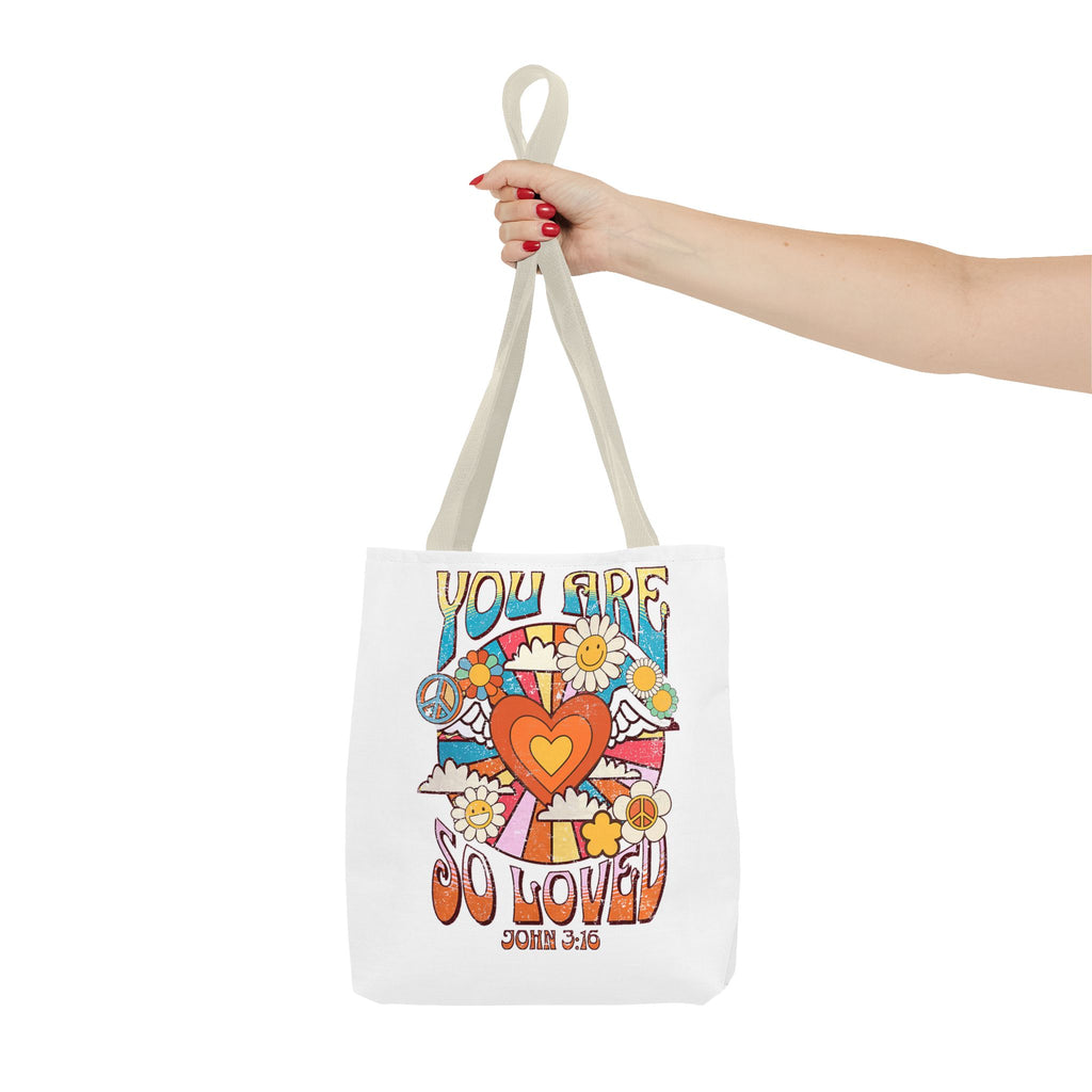 Colorful Inspirational Tote Bag, Versatile Shopping Bag, Faith-Based Gift, Motivational Carryall, Perfect for Any Occasion