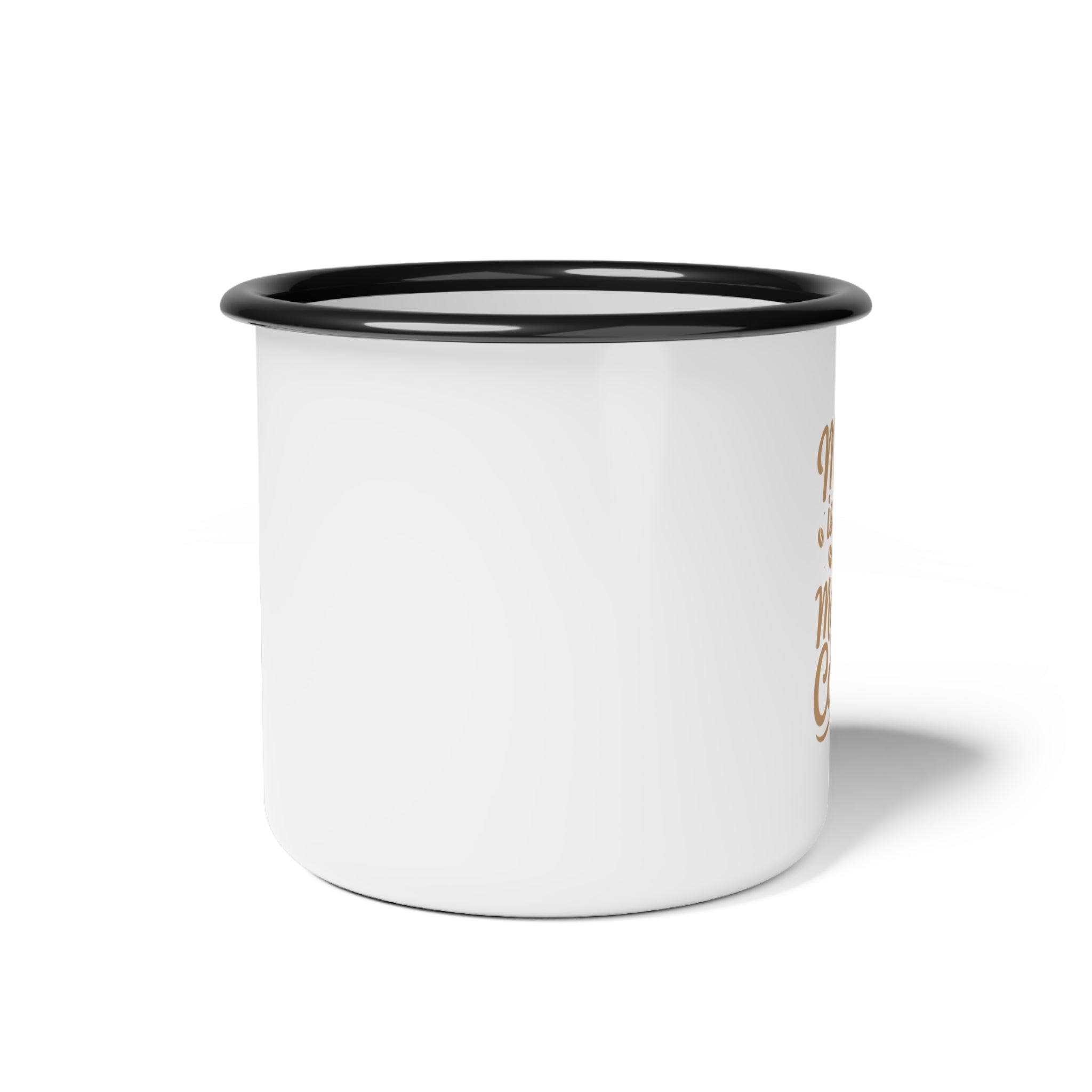 Rustic Enamel Camp Cup for Outdoor Adventures, Camping Mug, Coffee Cup, Personalized Gift, Nature Lover's Drinkware