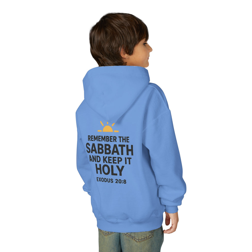 Sabbath Mode Youth Hoodie, Comfortable Hooded Sweatshirt for Kids, Perfect for Religious Observances, Christian Gift, Sunday Wear
