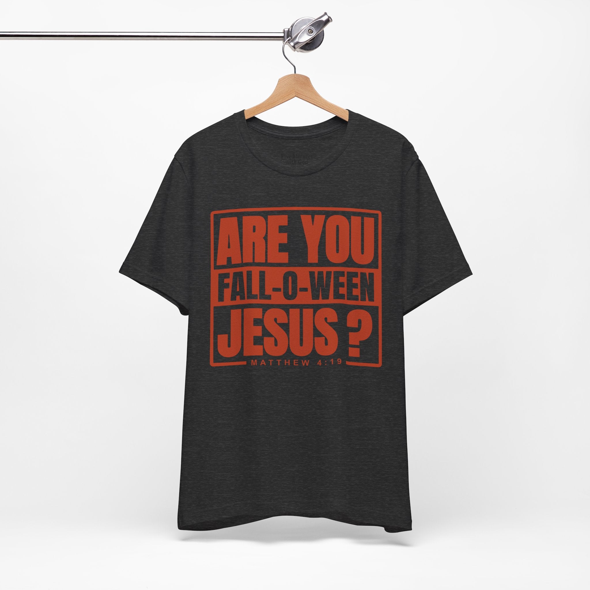 Fall-O-Ween Jesus Tee, Unisex Christian T-shirt, Faith-Based Apparel, Halloween Gospel Shirt, Religious Casual Wear
