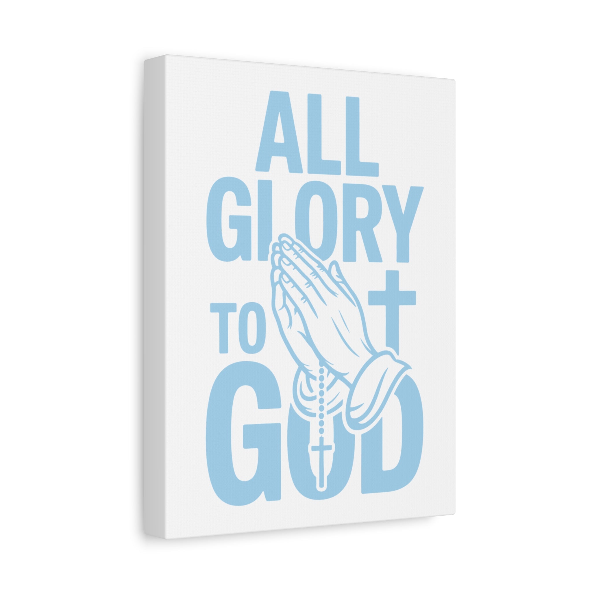 Religious Wall Art Canvas Print, Christian Home Decor, Inspirational Gift, Praying Hands Artwork, Faith Decor for Church