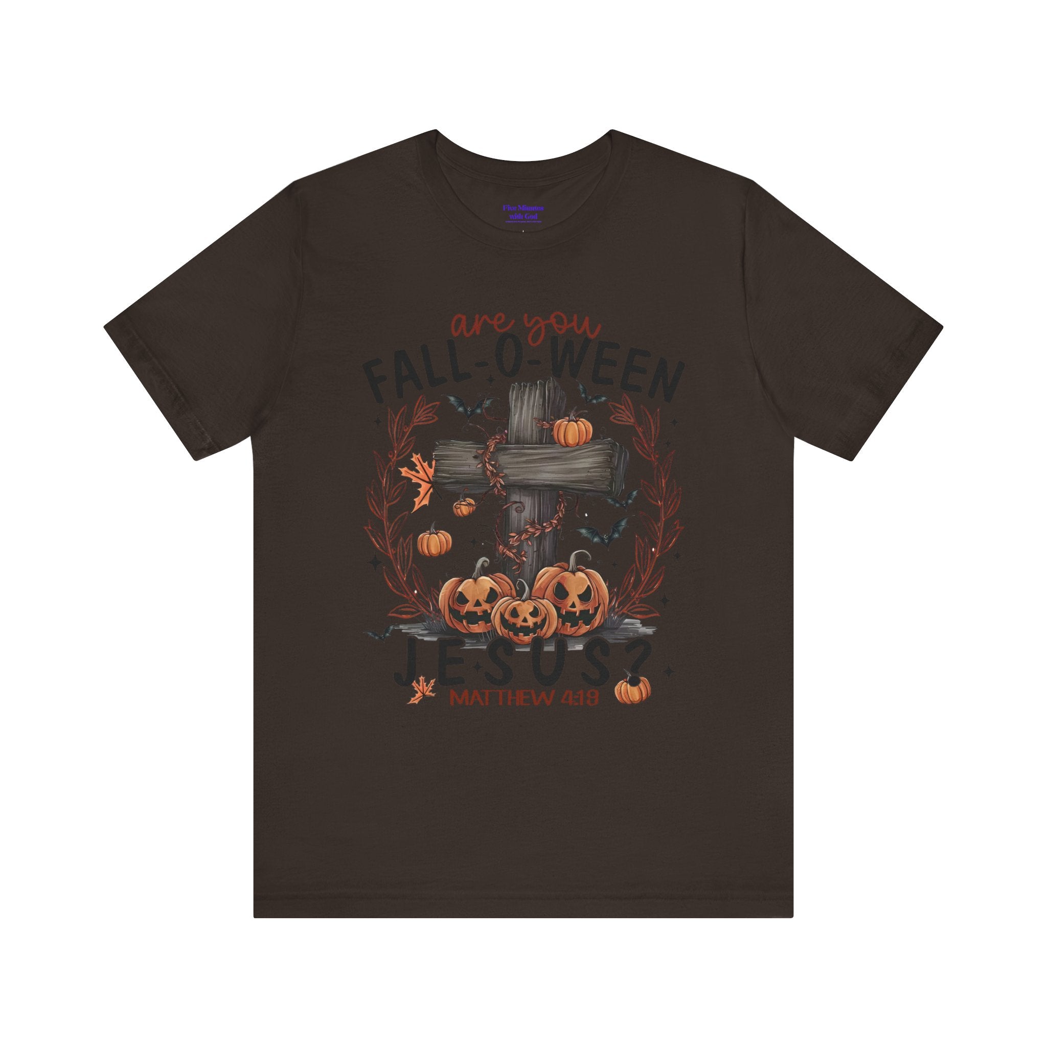 Autumn Pumpkin Christian Tee, Relaxed Fit Unisex Shirt, Fall Inspiration Tee, Cozy Halloween Top, Faith-Based Apparel
