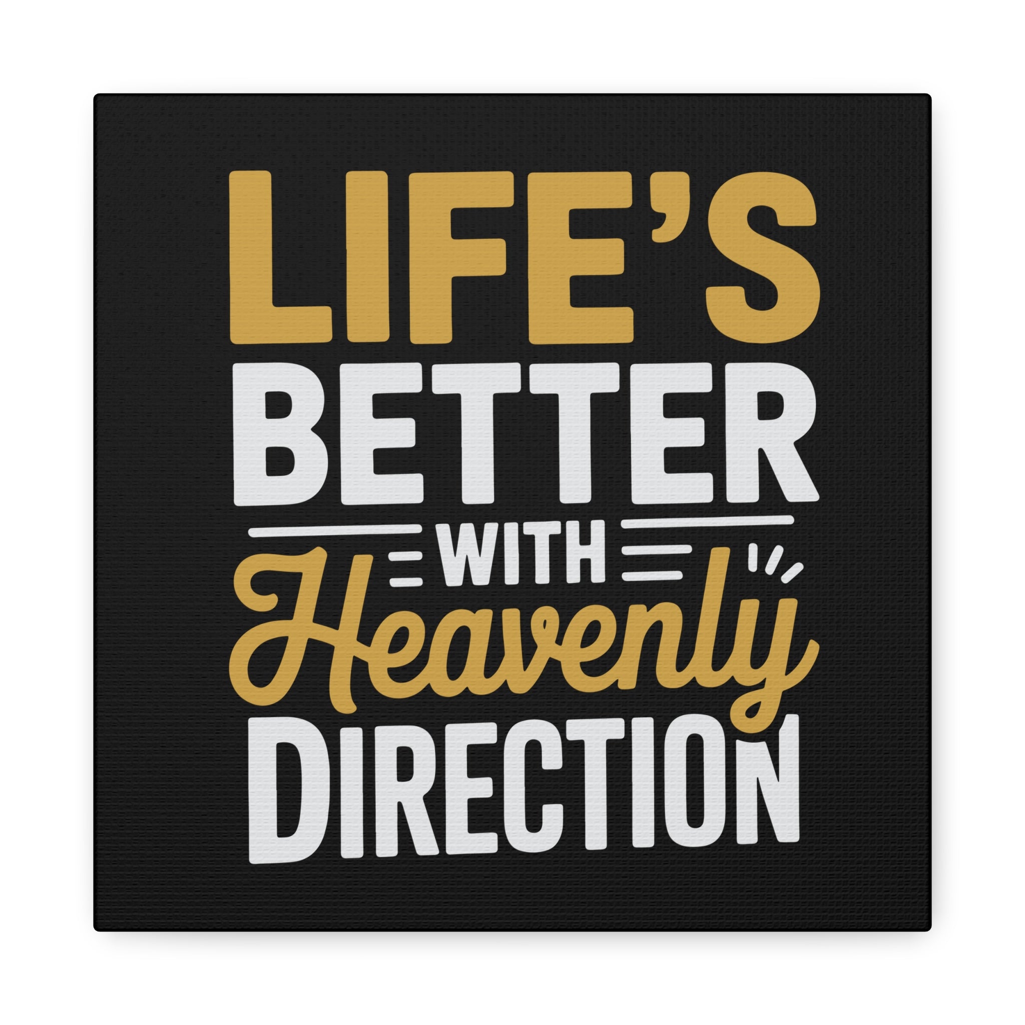 Heavenly Direction Canvas Wall Art, Inspirational Home Decor, Motivational Gift, Modern Wall Hanging, Perfect for Any Room