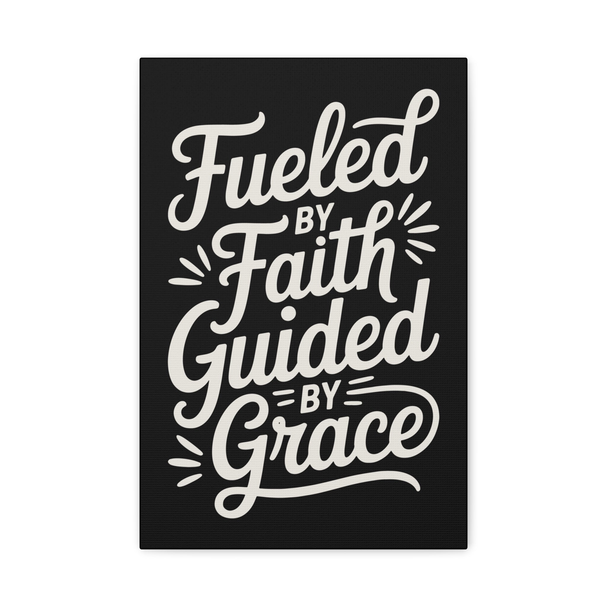 Stretched Canvas Art, Motivational Wall Decor, Home Inspirational Art, Faith-Based Decor, Gift for Faith Lovers
