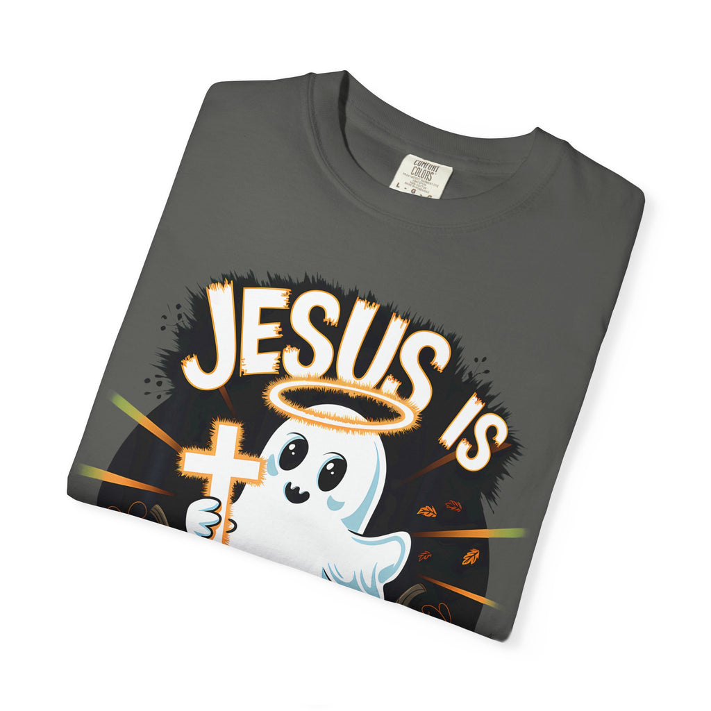 Halloween T-Shirt, Jesus is My Boo Tee, Unisex Ghost Shirt, Fall Apparel, Christian Halloween Gift