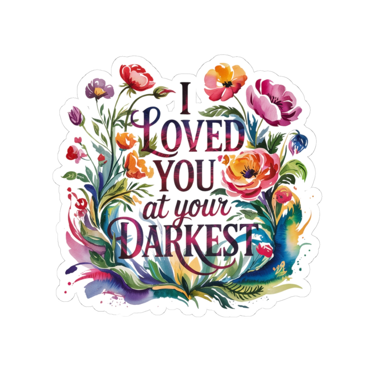 Floral Stickers - Inspirational Decor for Laptops and Journals