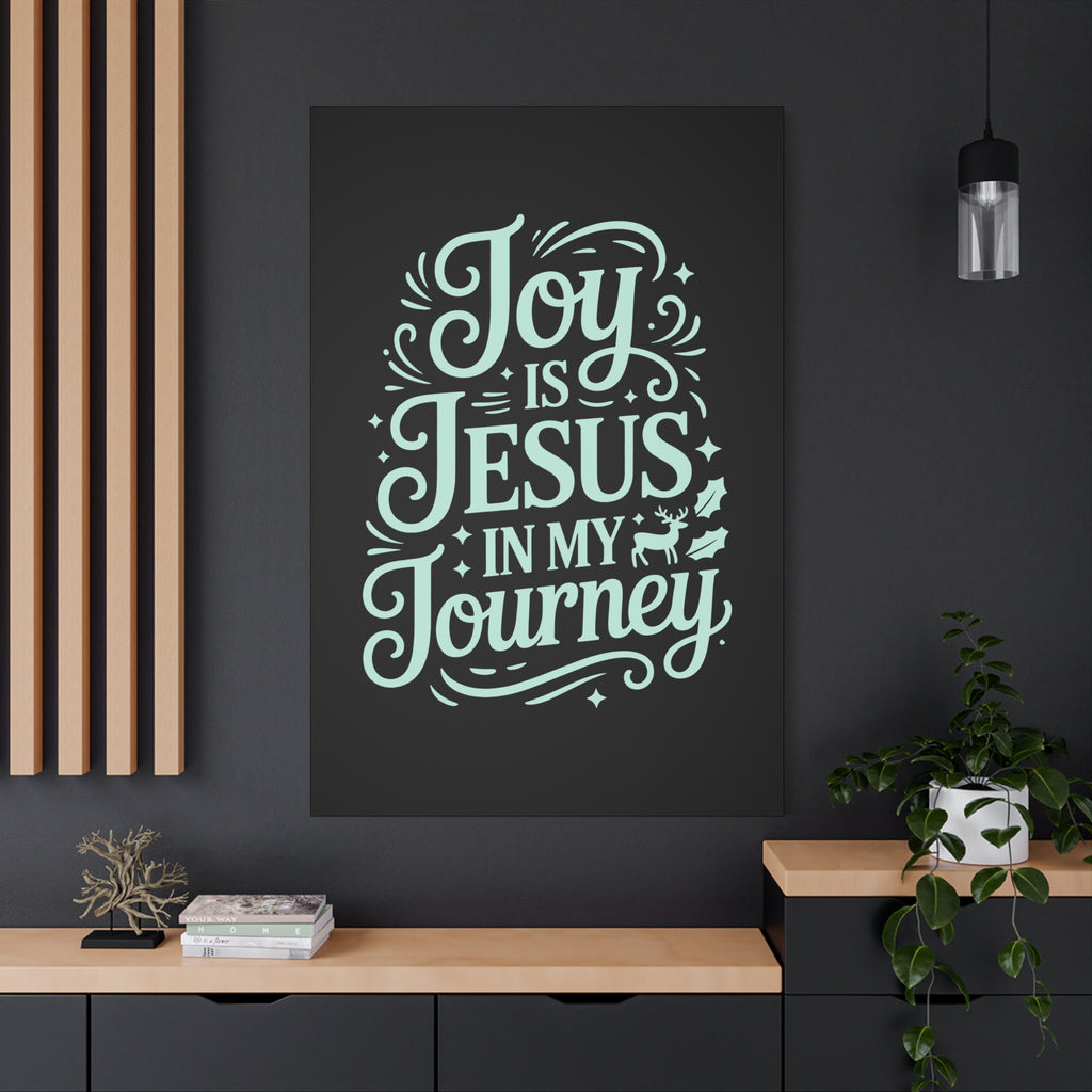 Joy in My Journey Canvas Wall Art, Religious Decor, Christmas Gift, Inspirational Wall Art, Joyful Home Decoration, Faith-Based Art