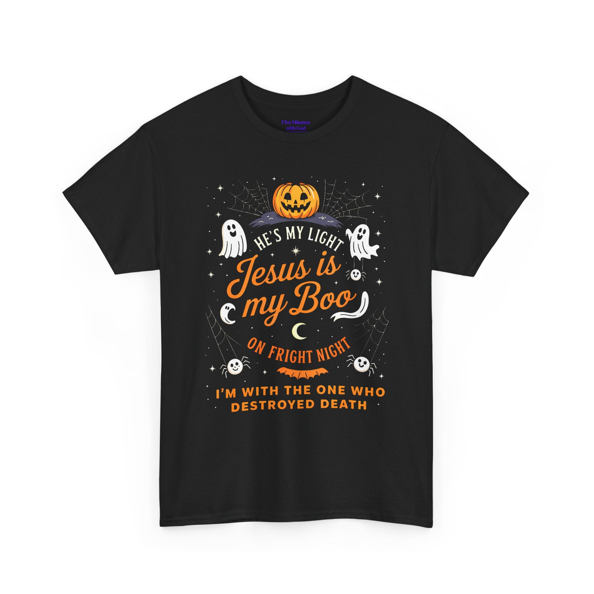 Halloween Faith Tee - Jesus is My Boo, Unisex T-Shirt for Halloween, Christian Halloween Shirt, Gift for Christian Friends, Spooky [...]