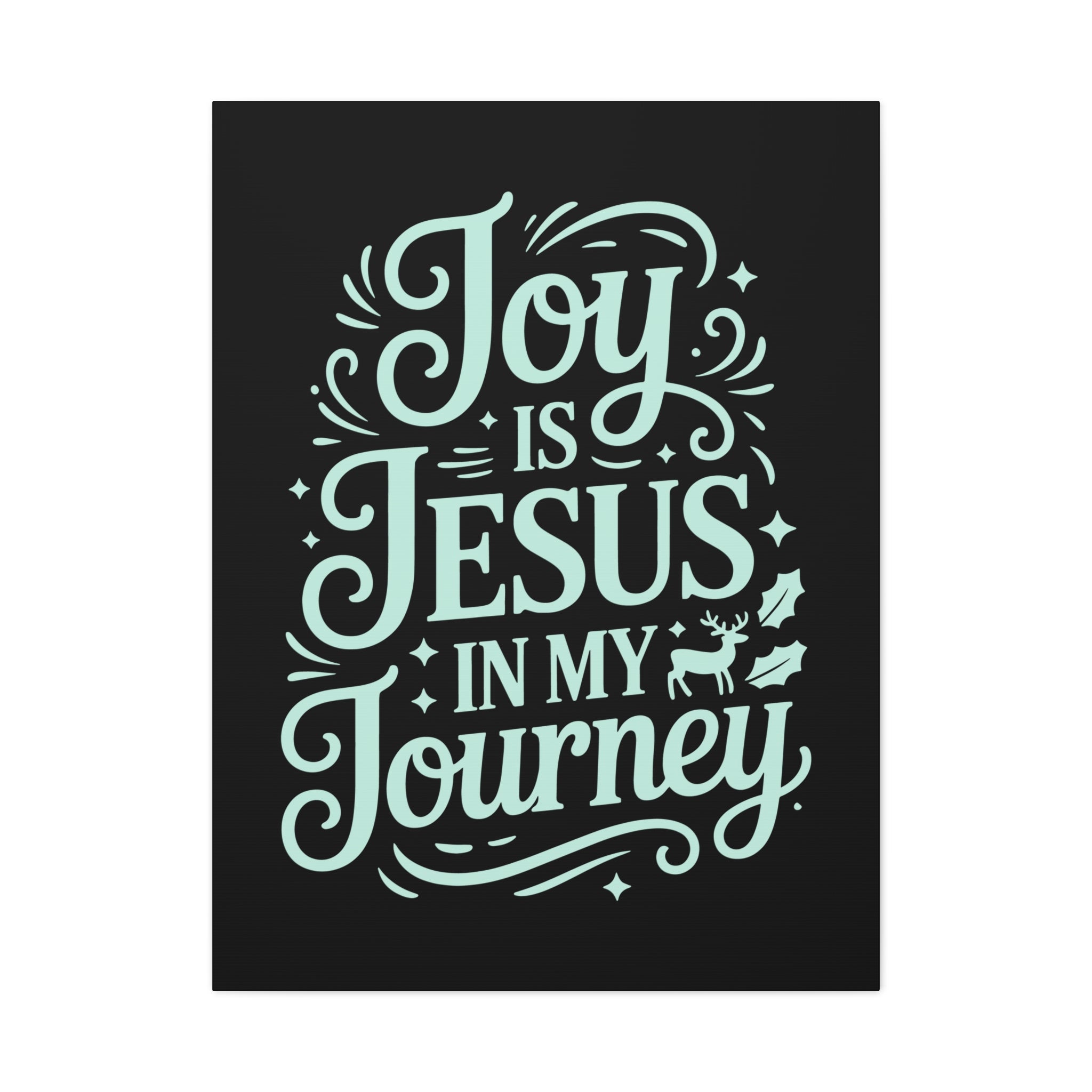 Joy in My Journey Canvas Wall Art, Religious Decor, Christmas Gift, Inspirational Wall Art, Joyful Home Decoration, Faith-Based Art