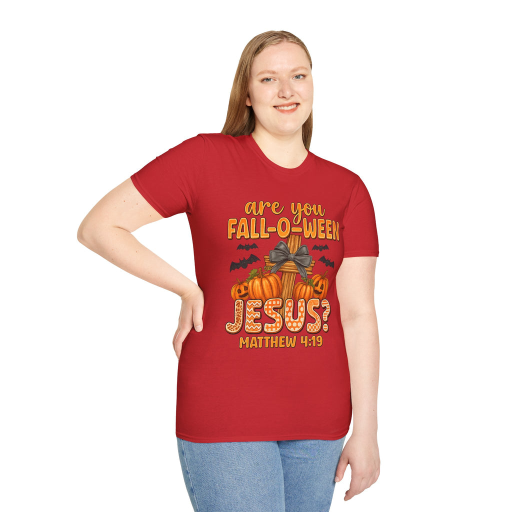 Funny Christian Halloween T-Shirt, Jesus Pumpkin Tee, Unisex Fall Shirt, Autumn Festive Apparel, Holiday Gift Idea