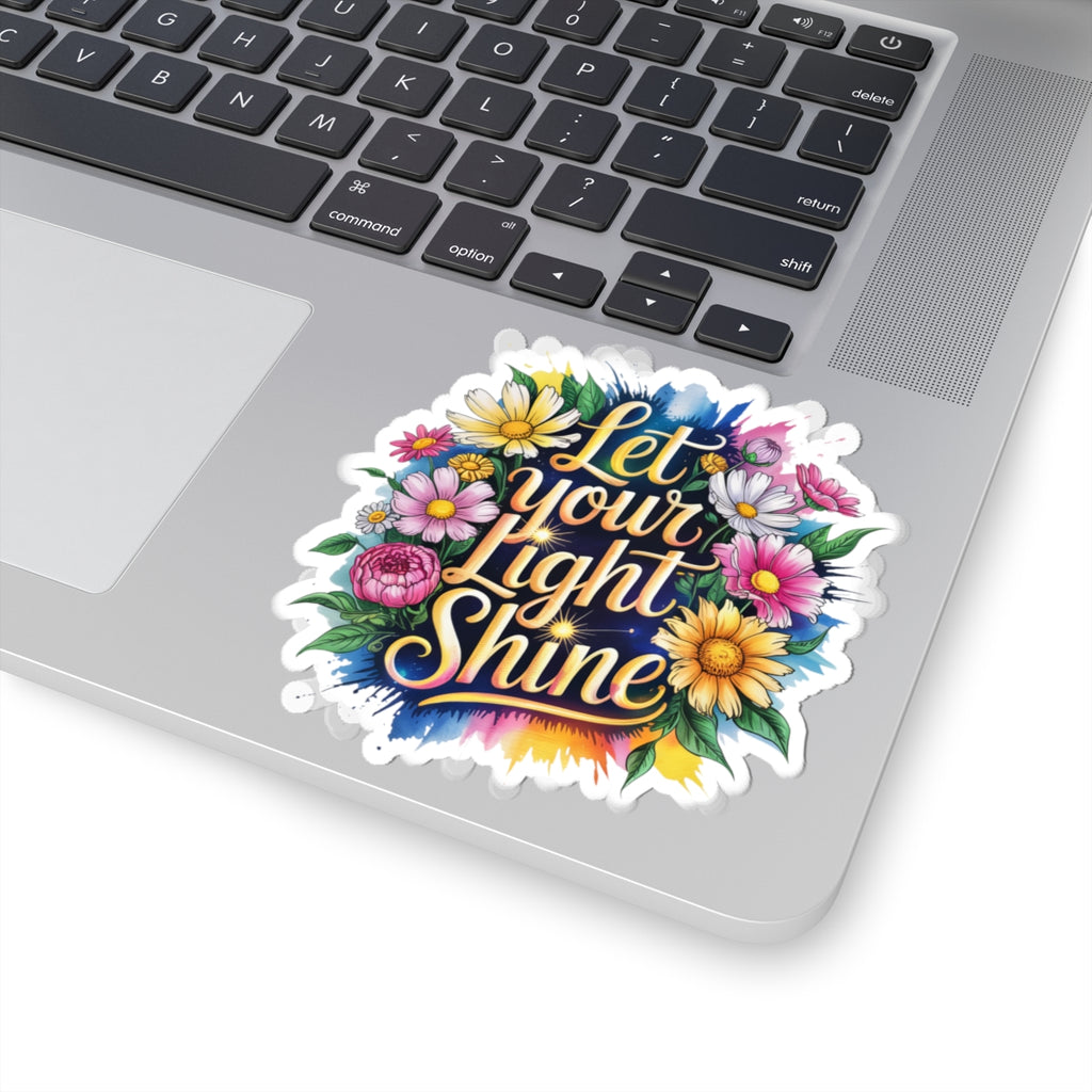 Joyful Floral Stickers, Let Your Light Shine, Positive Affirmation Stickers, Boho Laptop Decor, Flower Power Accessories, Gift for [...]
