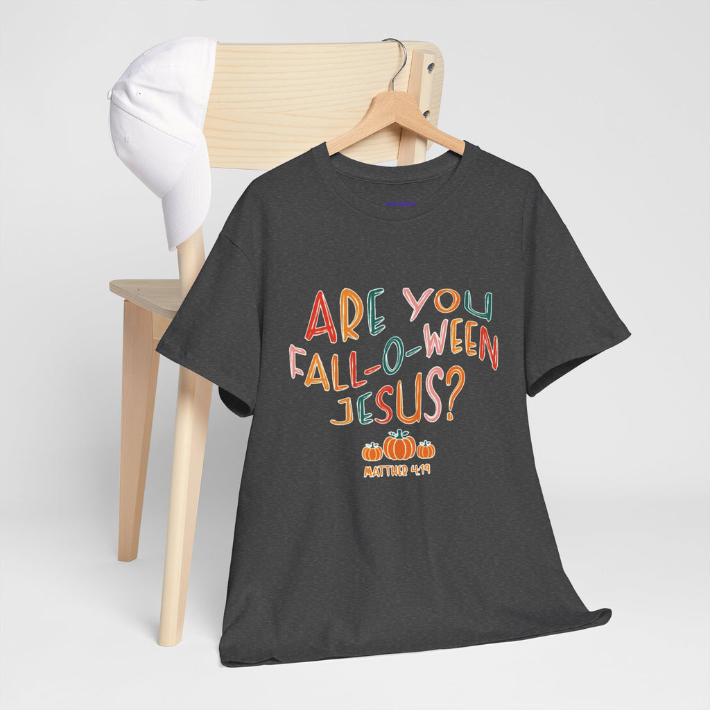 Unisex Fall-O-Ween Jesus Tee, Halloween T-Shirt, Christian Apparel, Autumn Fashion, Fun Holiday Shirt, Pumpkin Theme