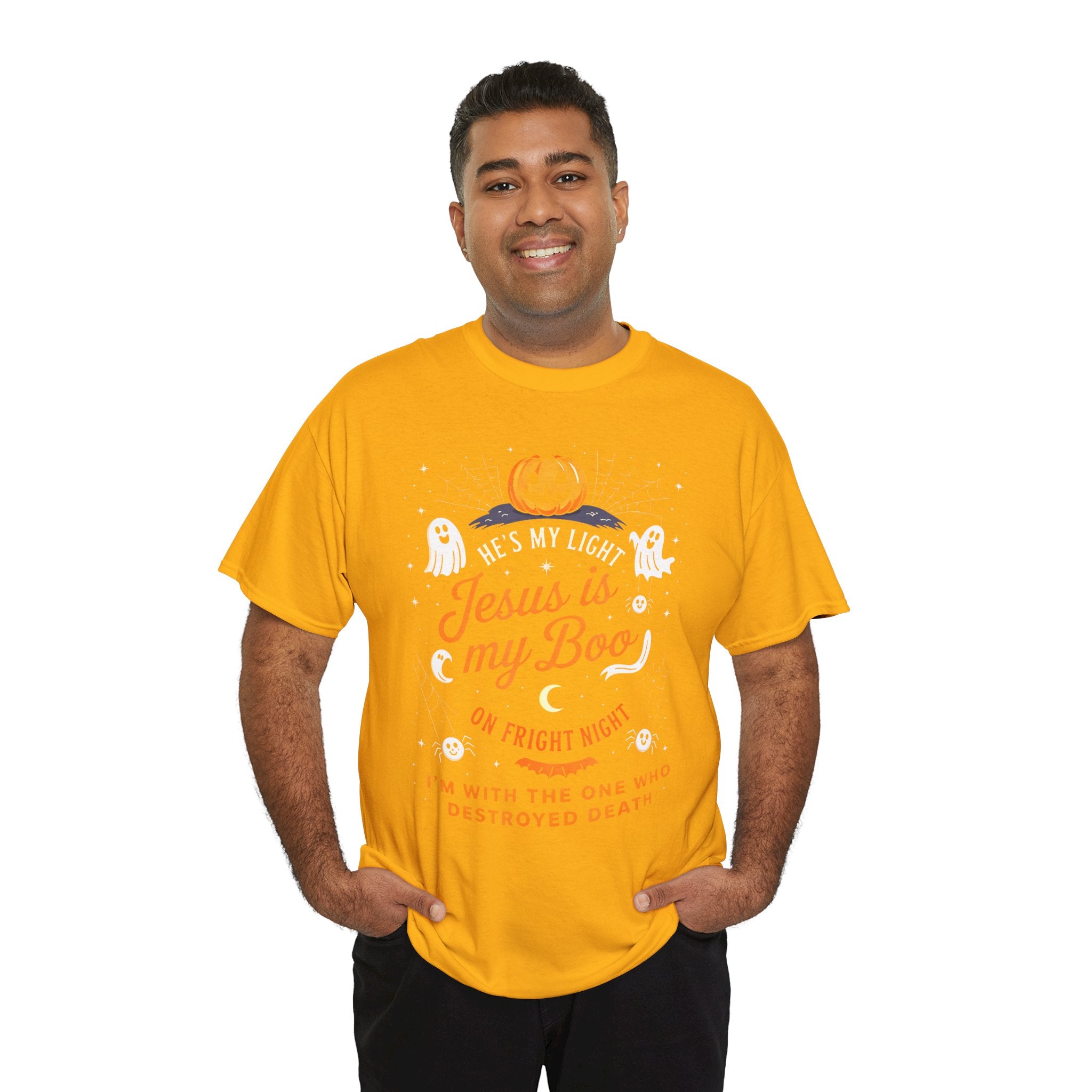 Halloween Faith Tee - Jesus is My Boo, Unisex T-Shirt for Halloween, Christian Halloween Shirt, Gift for Christian Friends, Spooky [...]