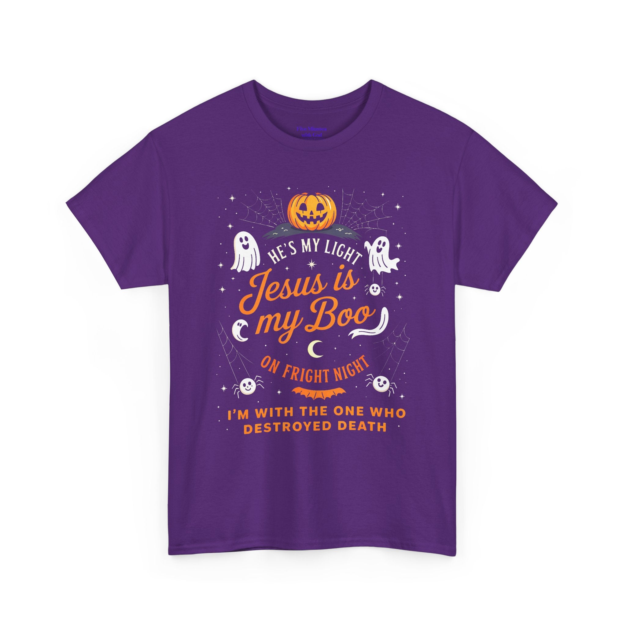Halloween Faith Tee - Jesus is My Boo, Unisex T-Shirt for Halloween, Christian Halloween Shirt, Gift for Christian Friends, Spooky [...]