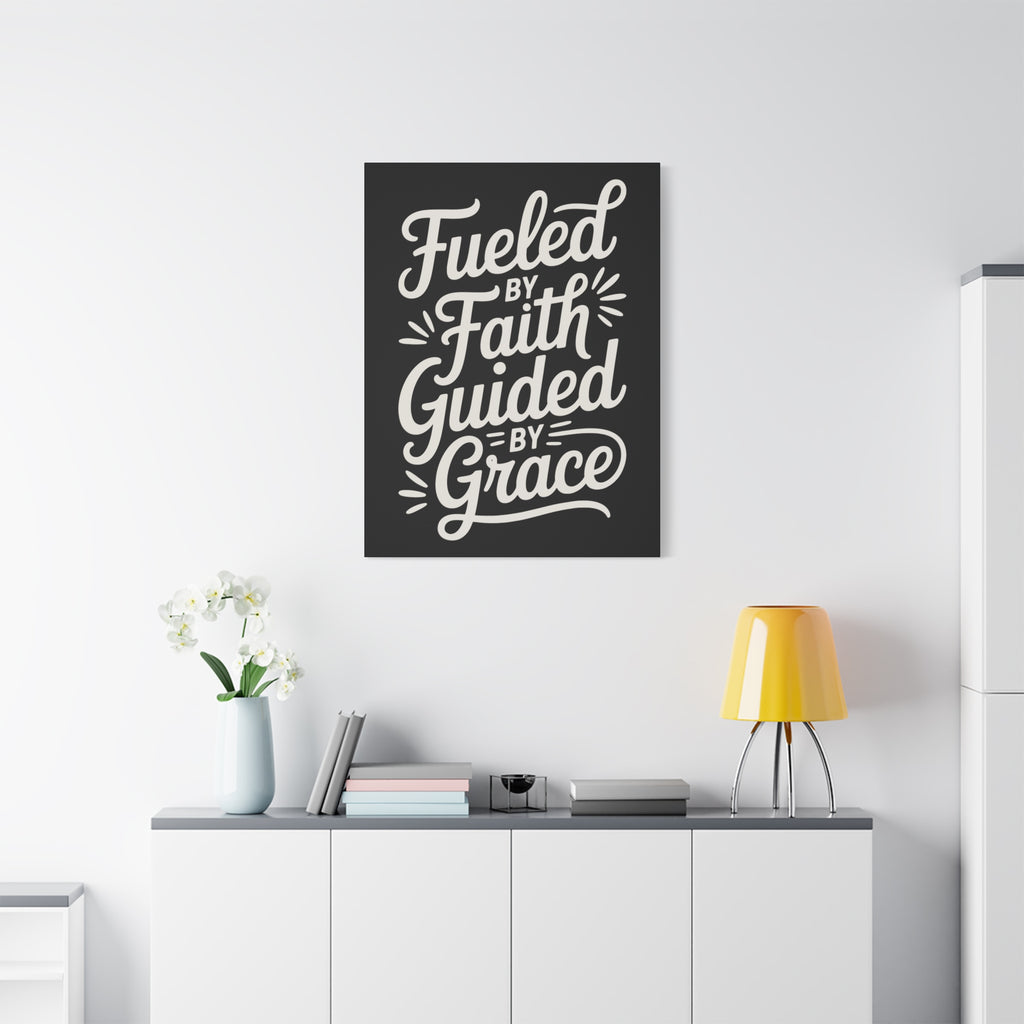 Stretched Canvas Art, Motivational Wall Decor, Home Inspirational Art, Faith-Based Decor, Gift for Faith Lovers