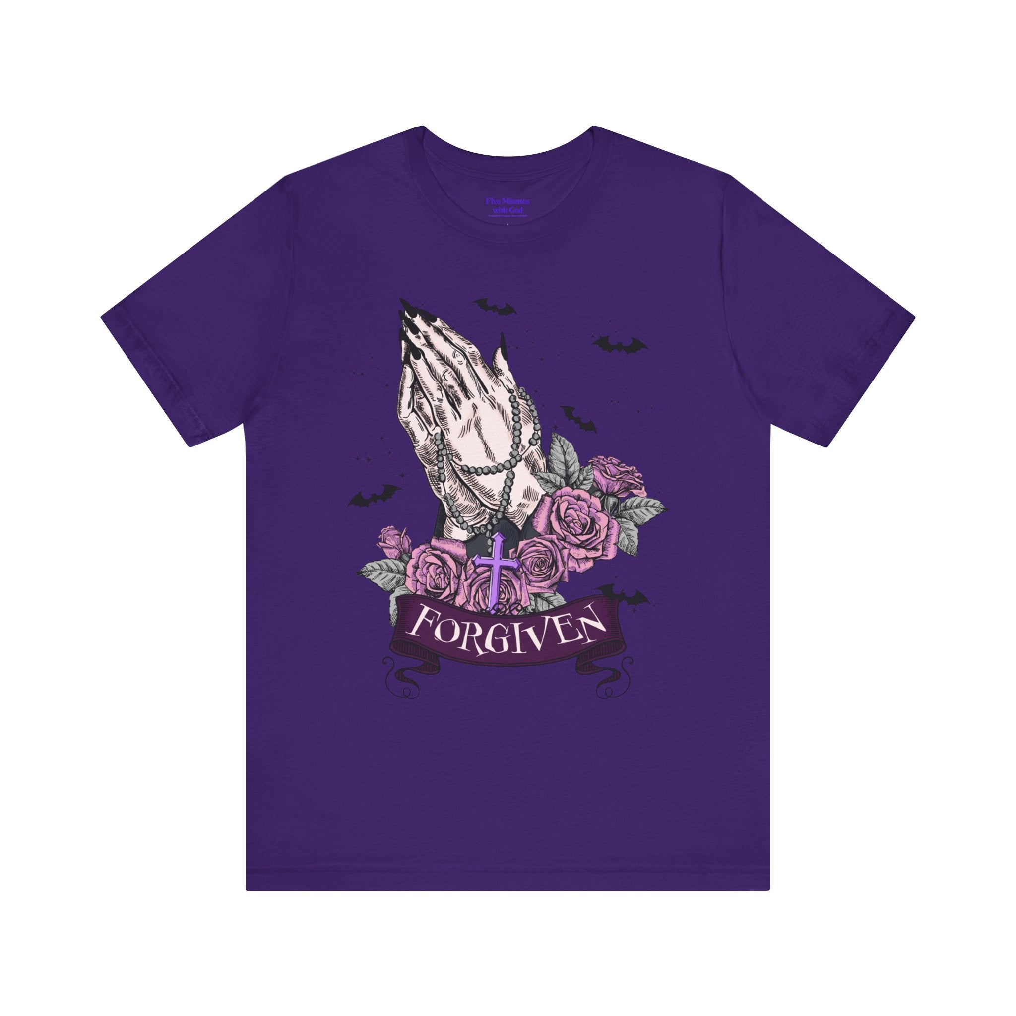 Forgiven Graphic Tee - Unisex Jersey Short Sleeve Shirt, Spiritual Apparel, Gift for Believers, Casual Outfit, Faith Inspired Fashion