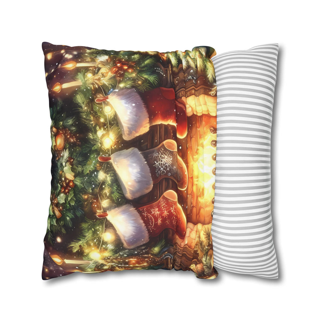 Christmas Stockings Decorative Pillow Cover, Cozy Holiday Home Decor, Festive Cushion for Winter, Gift for Friends & Family