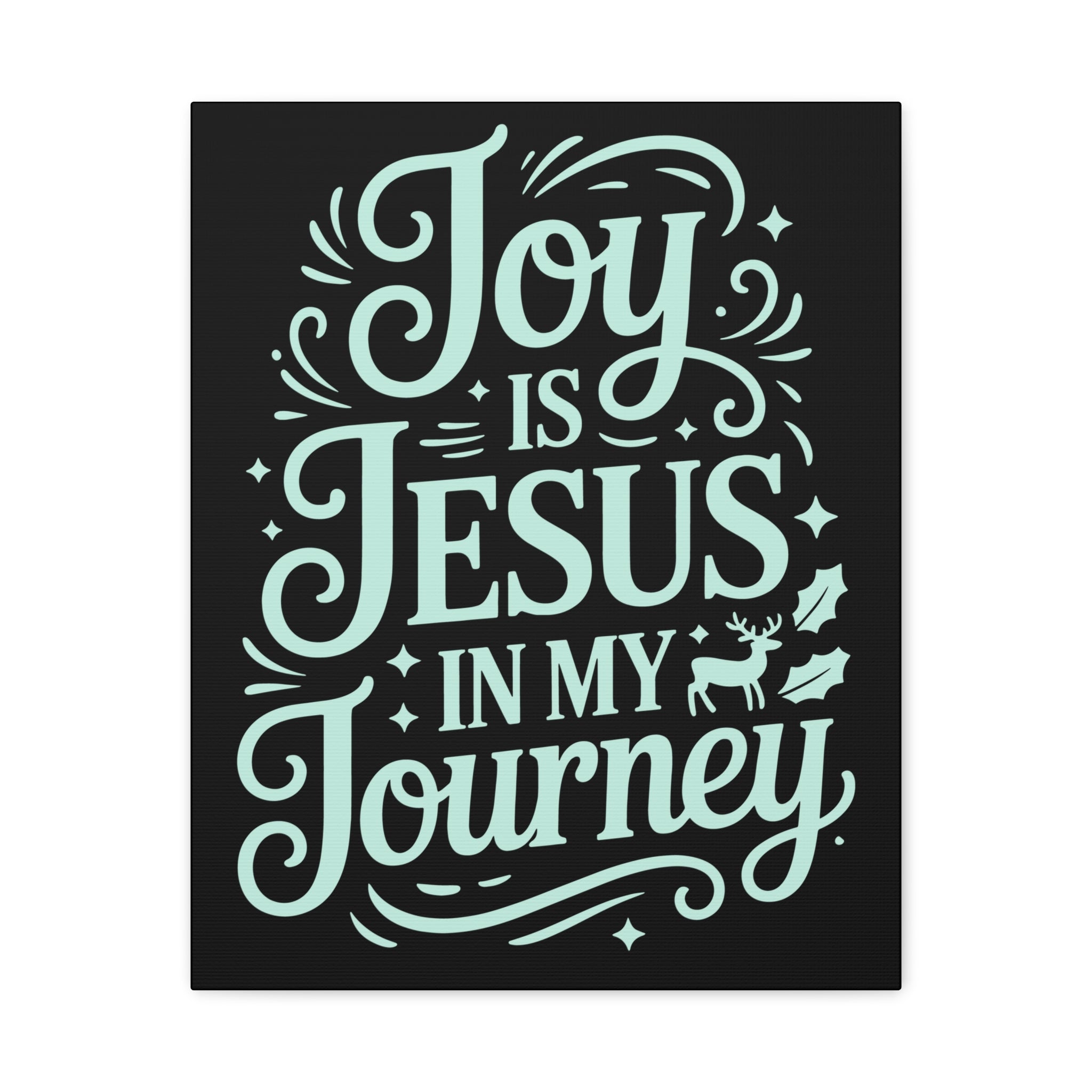 Joy in My Journey Canvas Wall Art, Religious Decor, Christmas Gift, Inspirational Wall Art, Joyful Home Decoration, Faith-Based Art