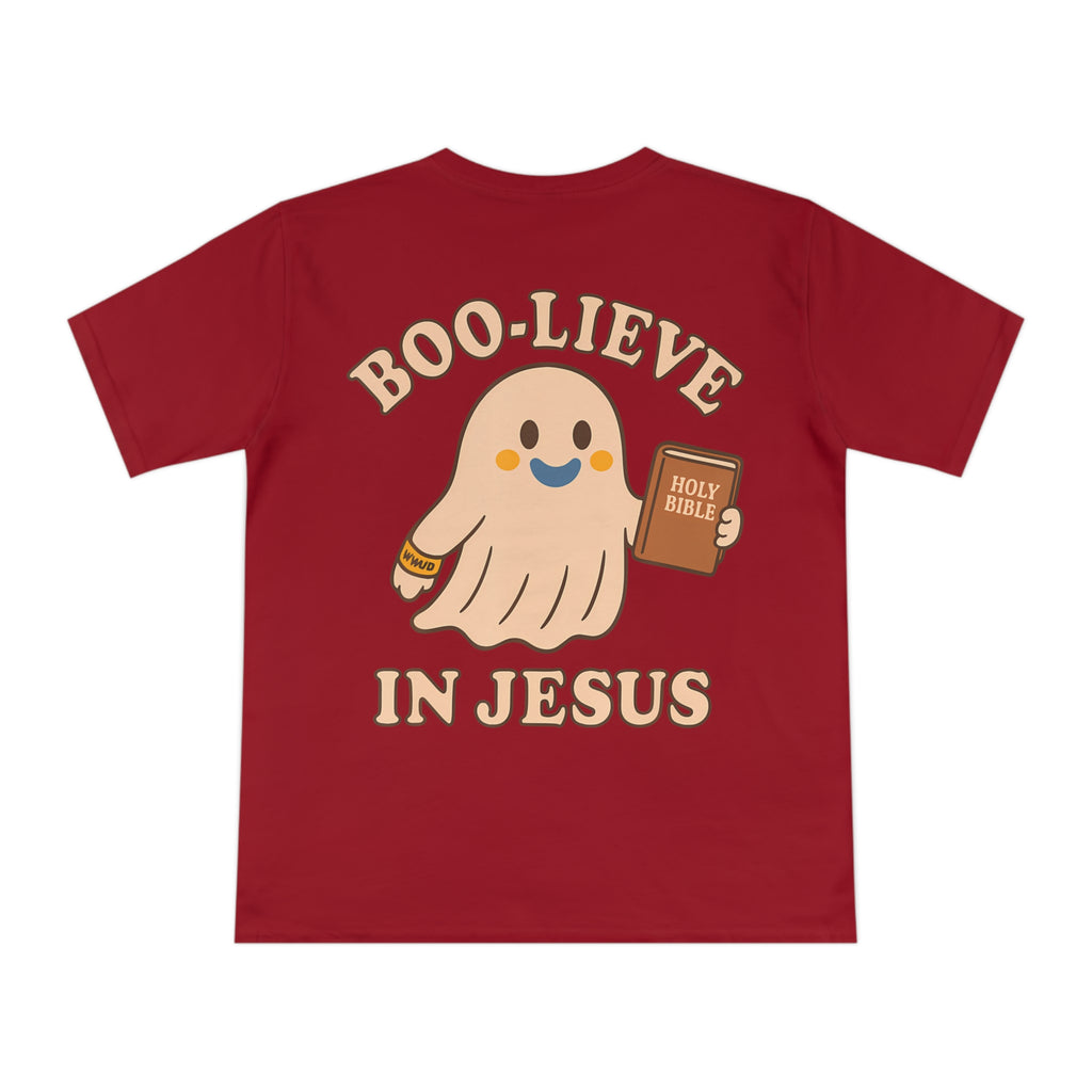 Halloween Christian T-Shirt with Fun Ghost Designs, Jesus is My Boo, Spooky Season Apparel, Faithful Holiday Shirt, Unique Gift for [...]
