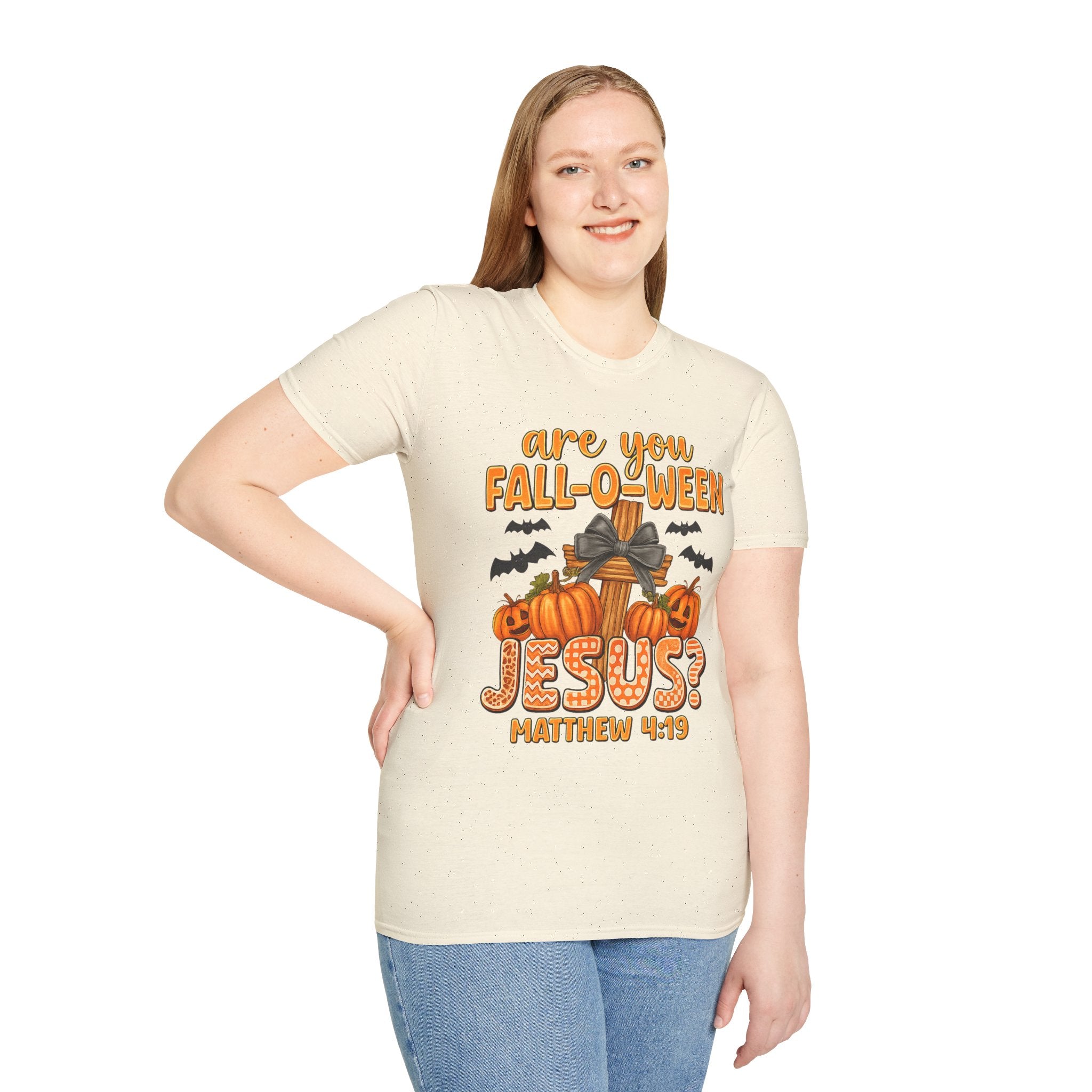 Funny Christian Halloween T-Shirt, Jesus Pumpkin Tee, Unisex Fall Shirt, Autumn Festive Apparel, Holiday Gift Idea